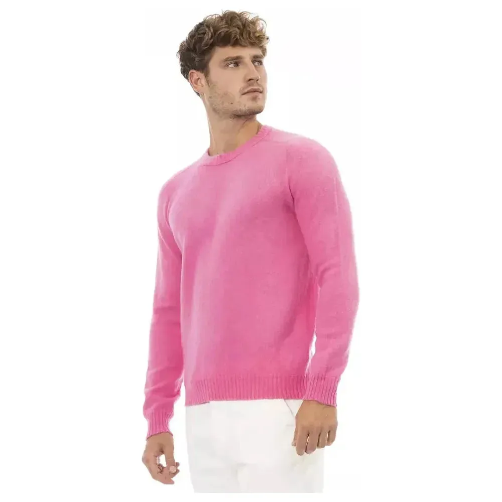 Alpha Studio Multicolor Wool Men Sweater