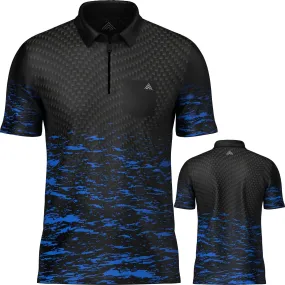 Arraz Lava Dart Shirt - with Pocket - Black & Blue