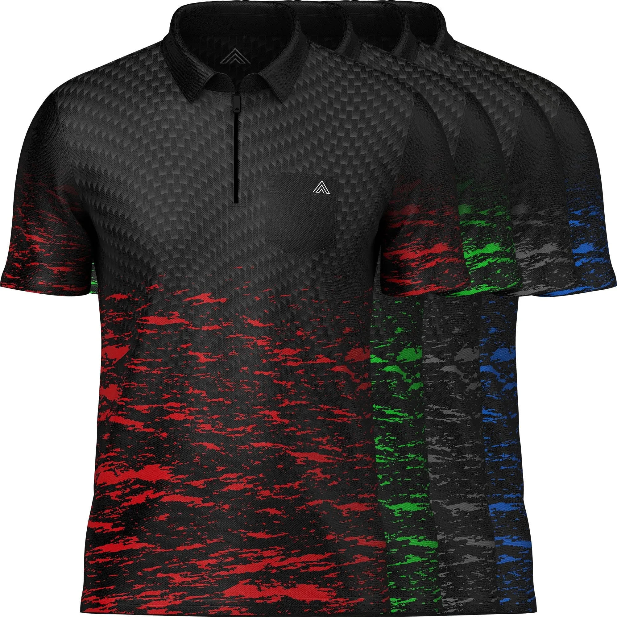 Arraz Lava Dart Shirt - with Pocket - Black & Red