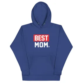 BEST MOM Printed Unisex Hoodie BLUE