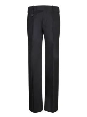 Black Micro Emblem Trousers