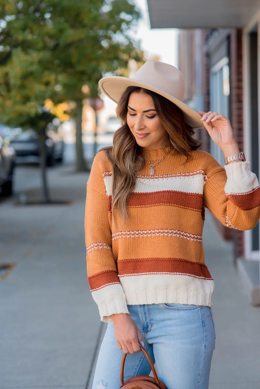 Blurred Lines Blocked Sweater