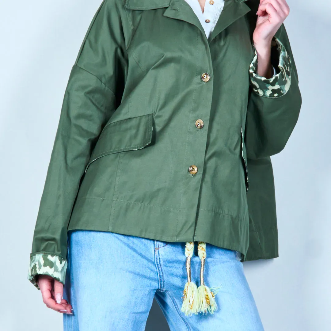 Camouflage trim utility jacket wholesale