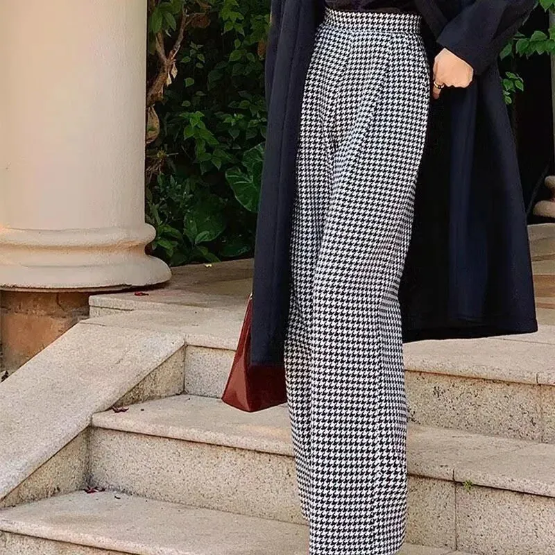 Casual Loose Wide Leg Trousers Vintage Elegant Long Pants