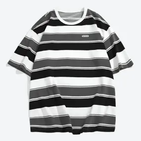 Comfortable Casual Men's Striped T-Shirts