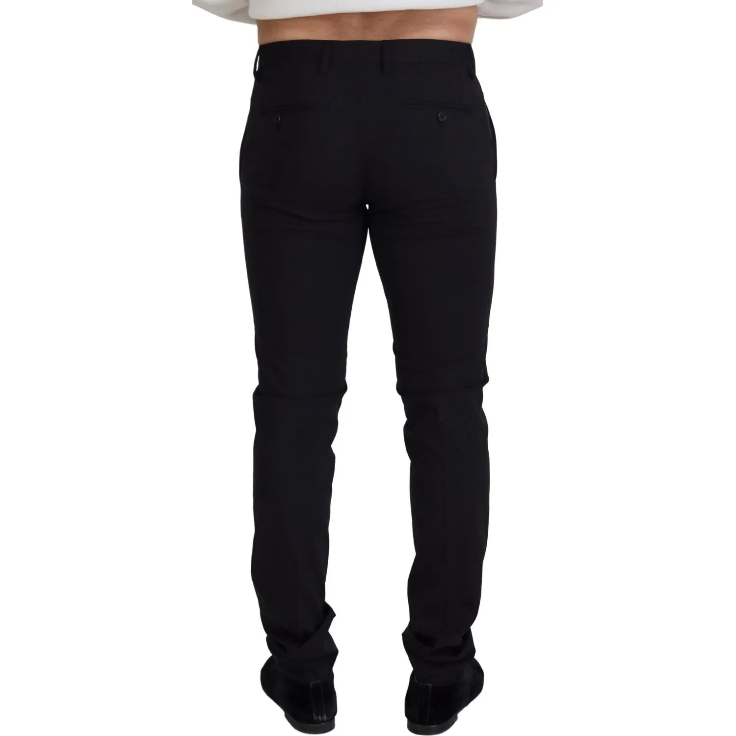 Dolce & Gabbana Elegant Black Wool Blend Trousers