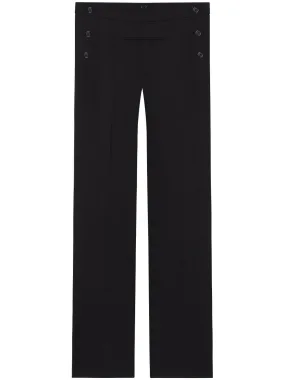 Flared Wool Trousers