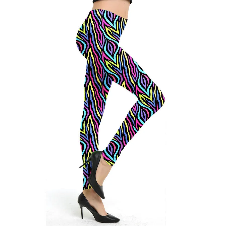 Graceful Trendy Animal Print Skinny Cropped Leggings