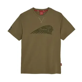 Indian Motorcycle  Polaris Tonal Headdress T-Shirt Tee Soft Lightweight Comfortable Green