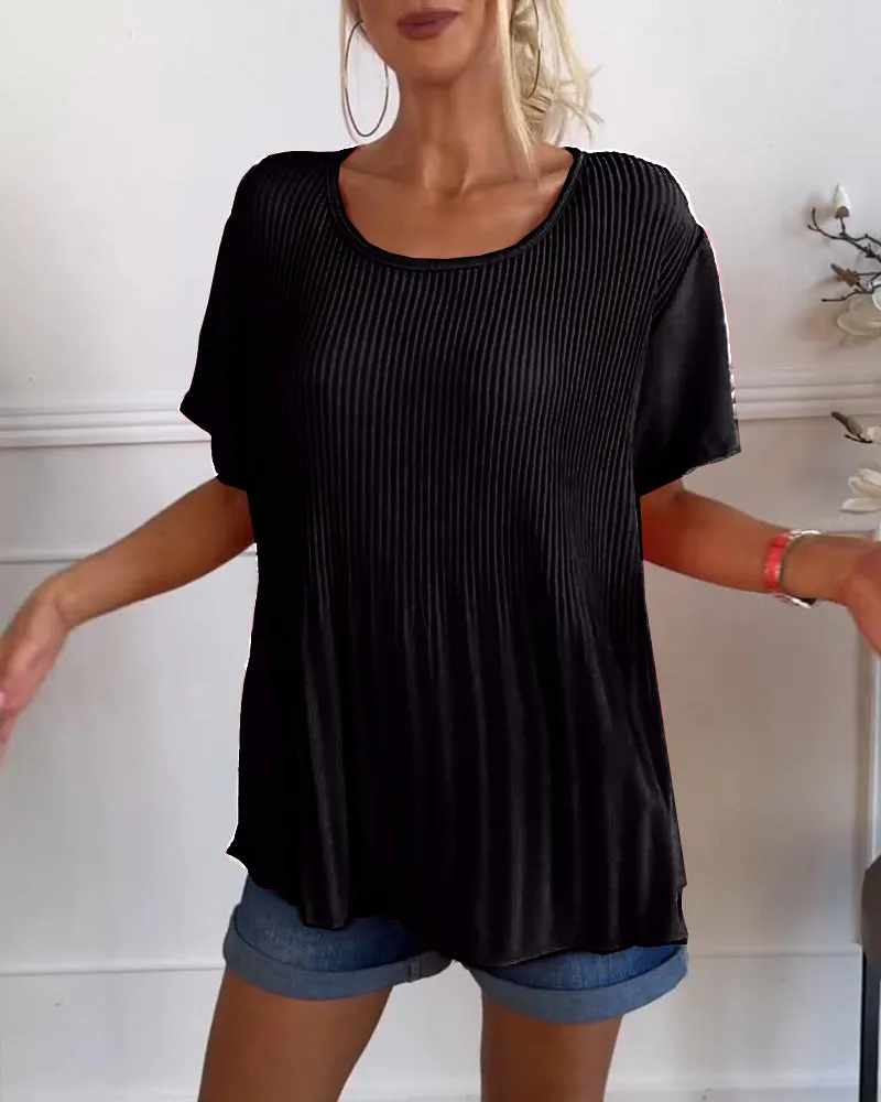 Ivyshape | Comfortable Pleated Top