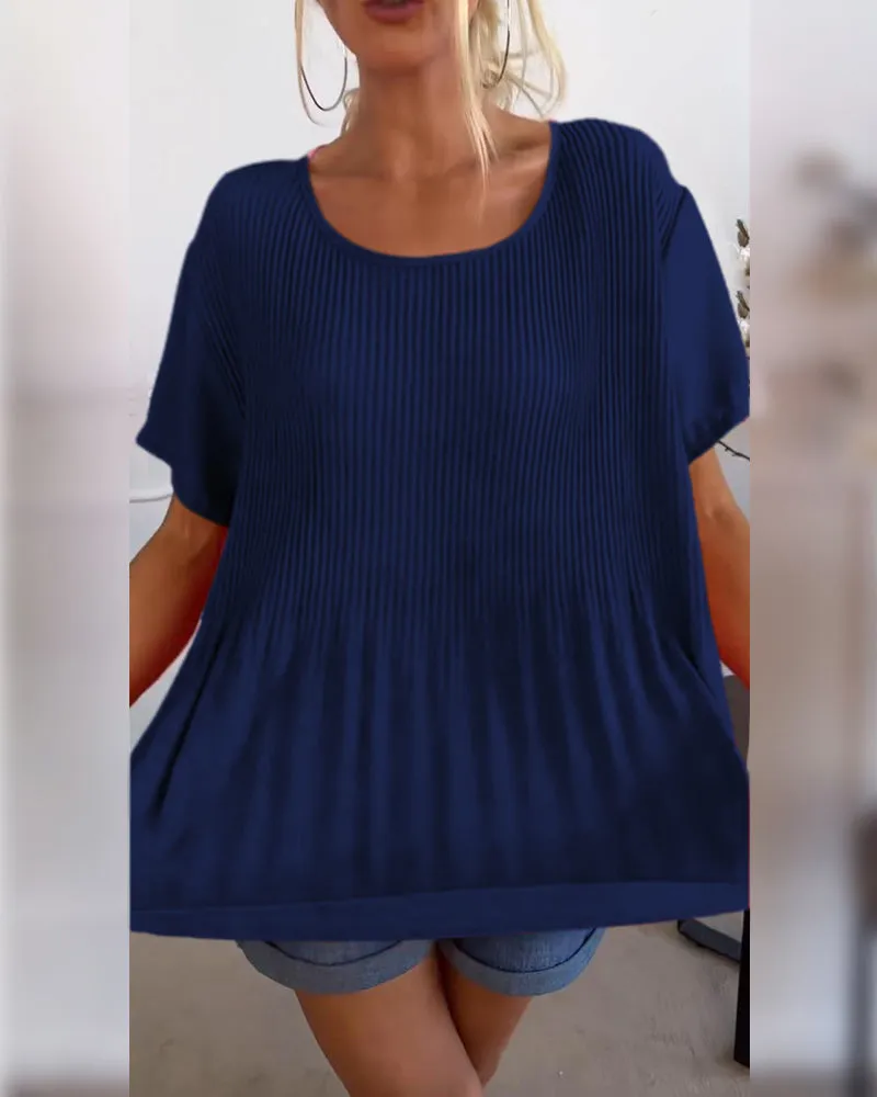 Ivyshape | Comfortable Pleated Top