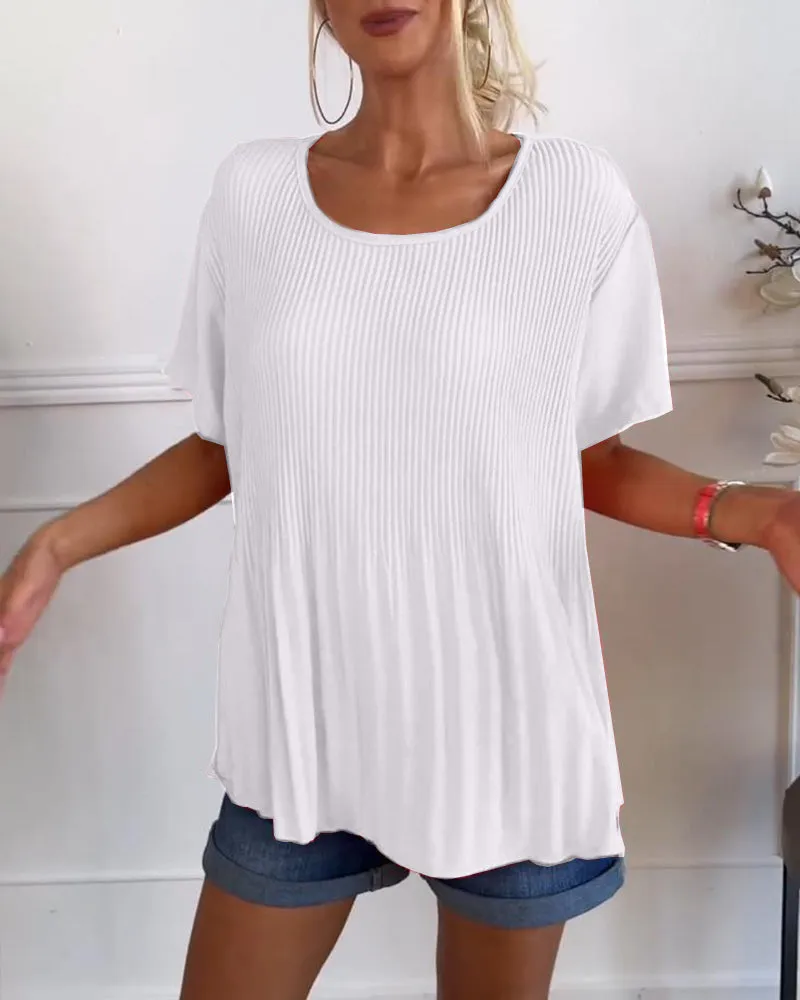 Ivyshape | Comfortable Pleated Top