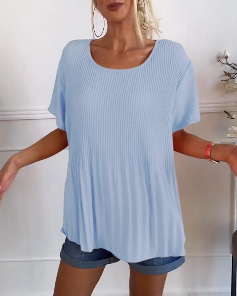 Ivyshape | Comfortable Pleated Top