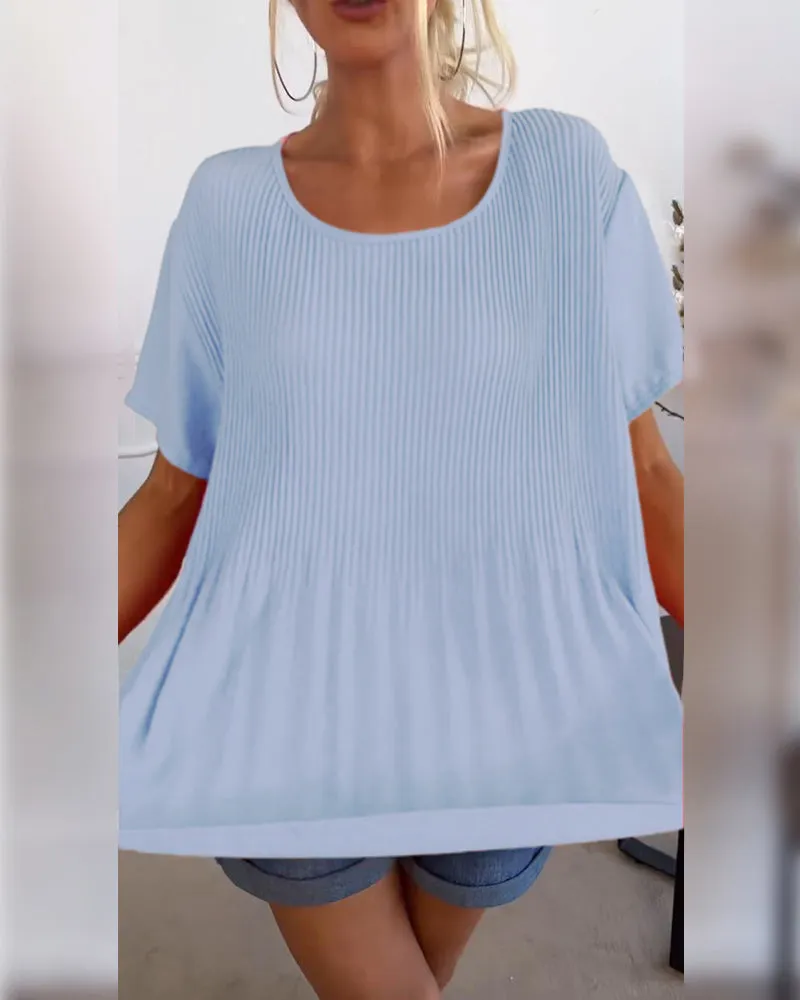 Ivyshape | Comfortable Pleated Top