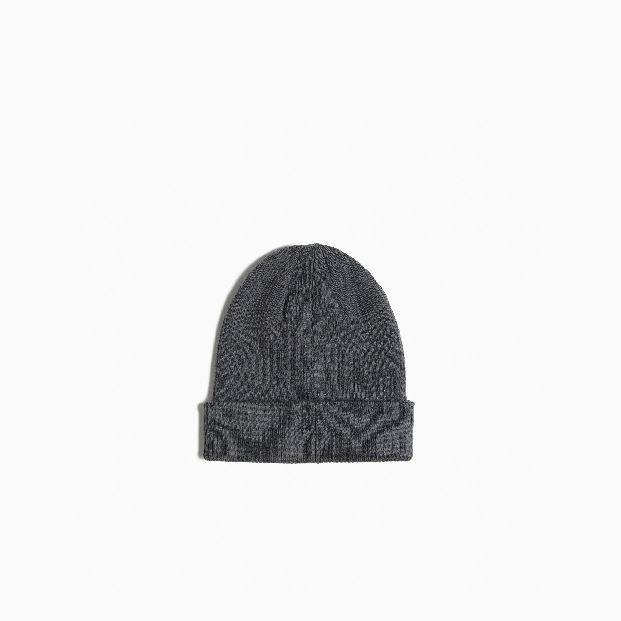 Miles Charcoal Responsible Merino Ribbed Beanie