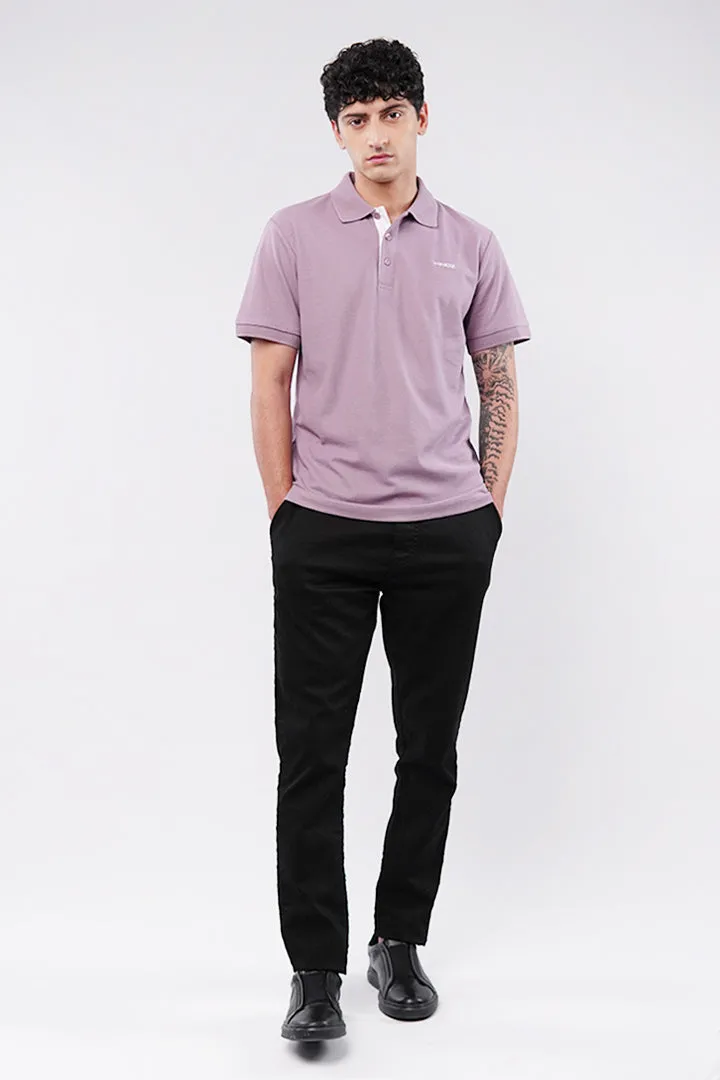 MNDZ Signature Polo Shirt - Dusty Pink