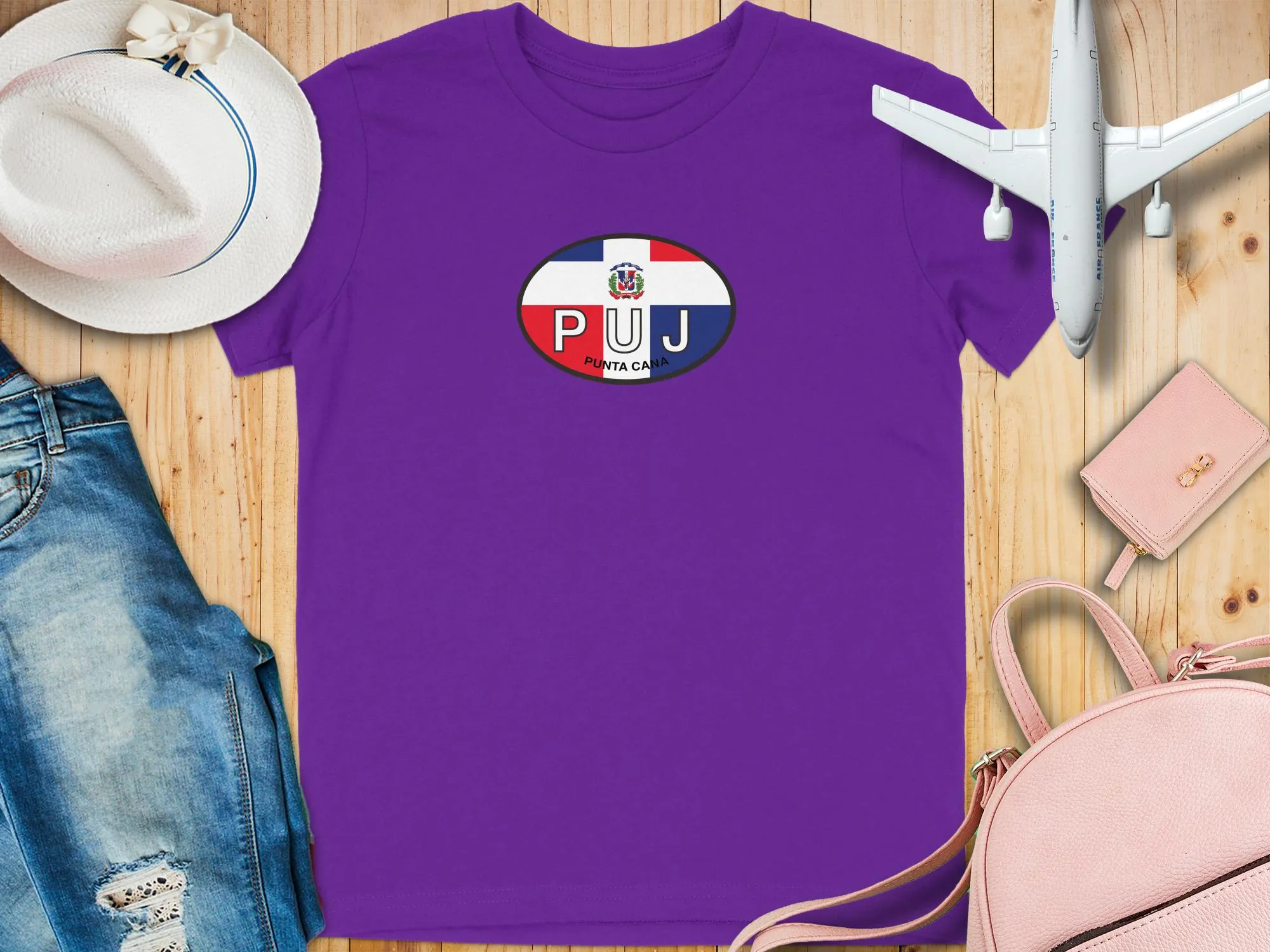 PUJ Punta Cana Dominican Republic Flag T-Shirts