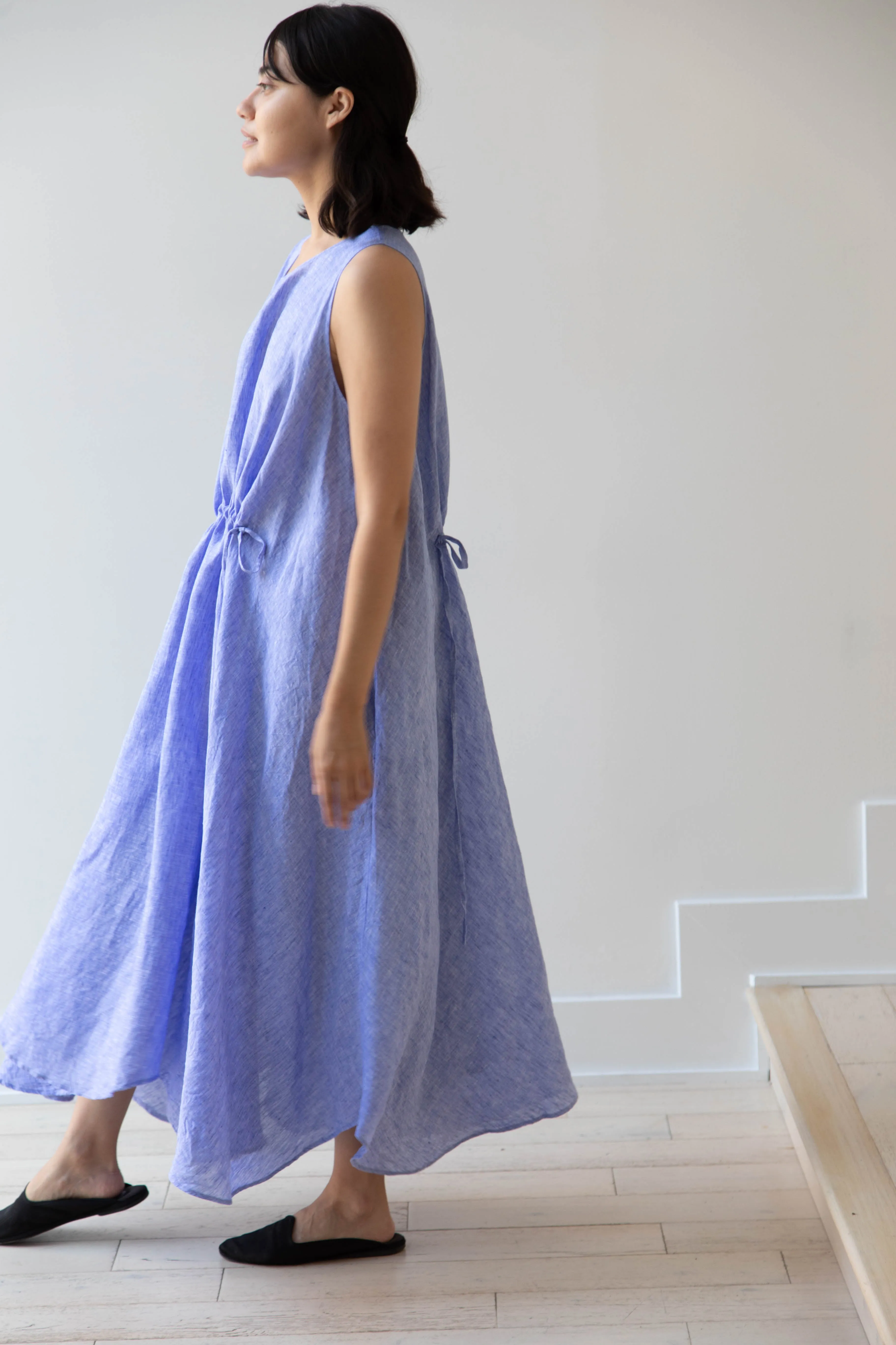 Risa Nakamura | Dress Y in Sky Blue Linen