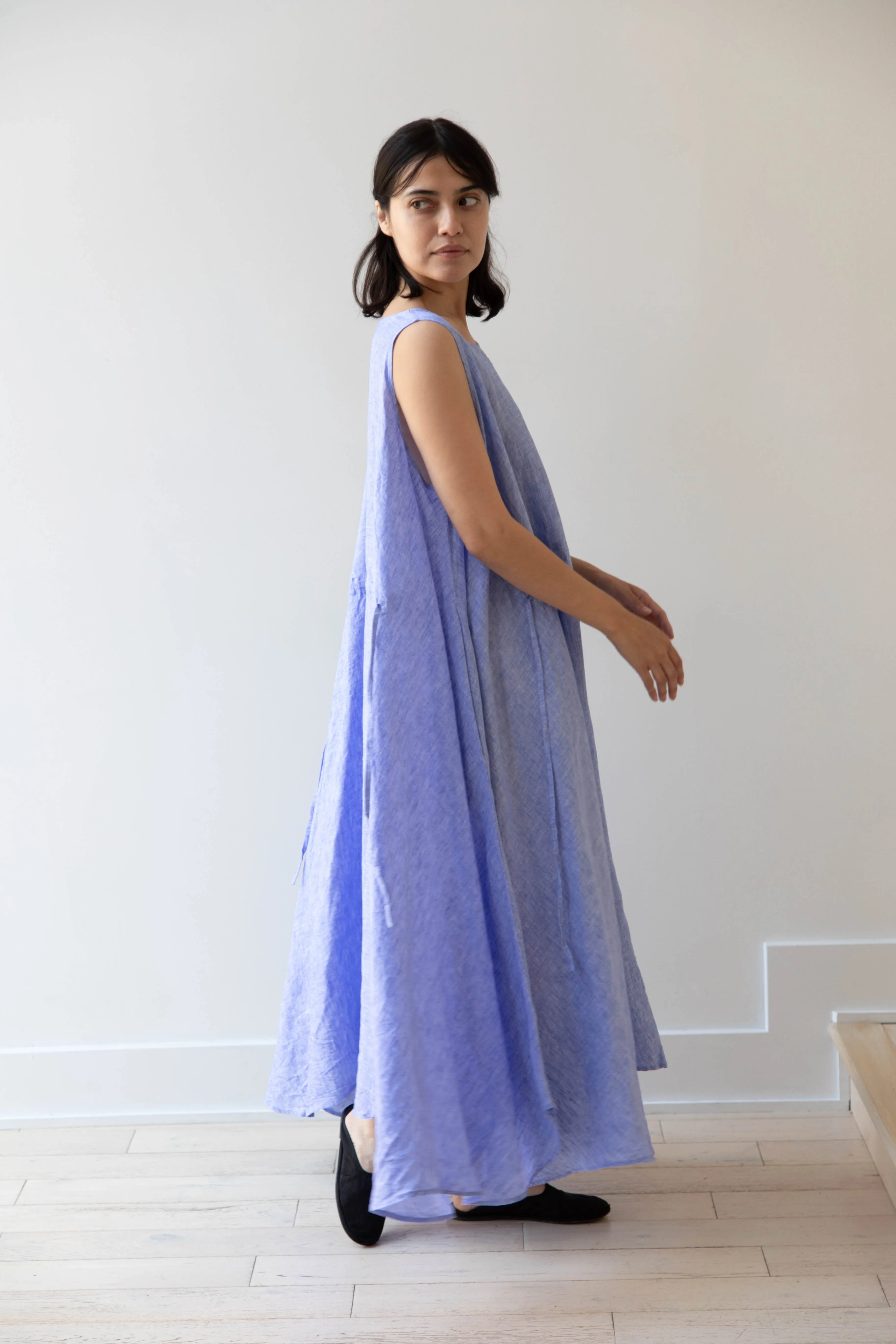 Risa Nakamura | Dress Y in Sky Blue Linen