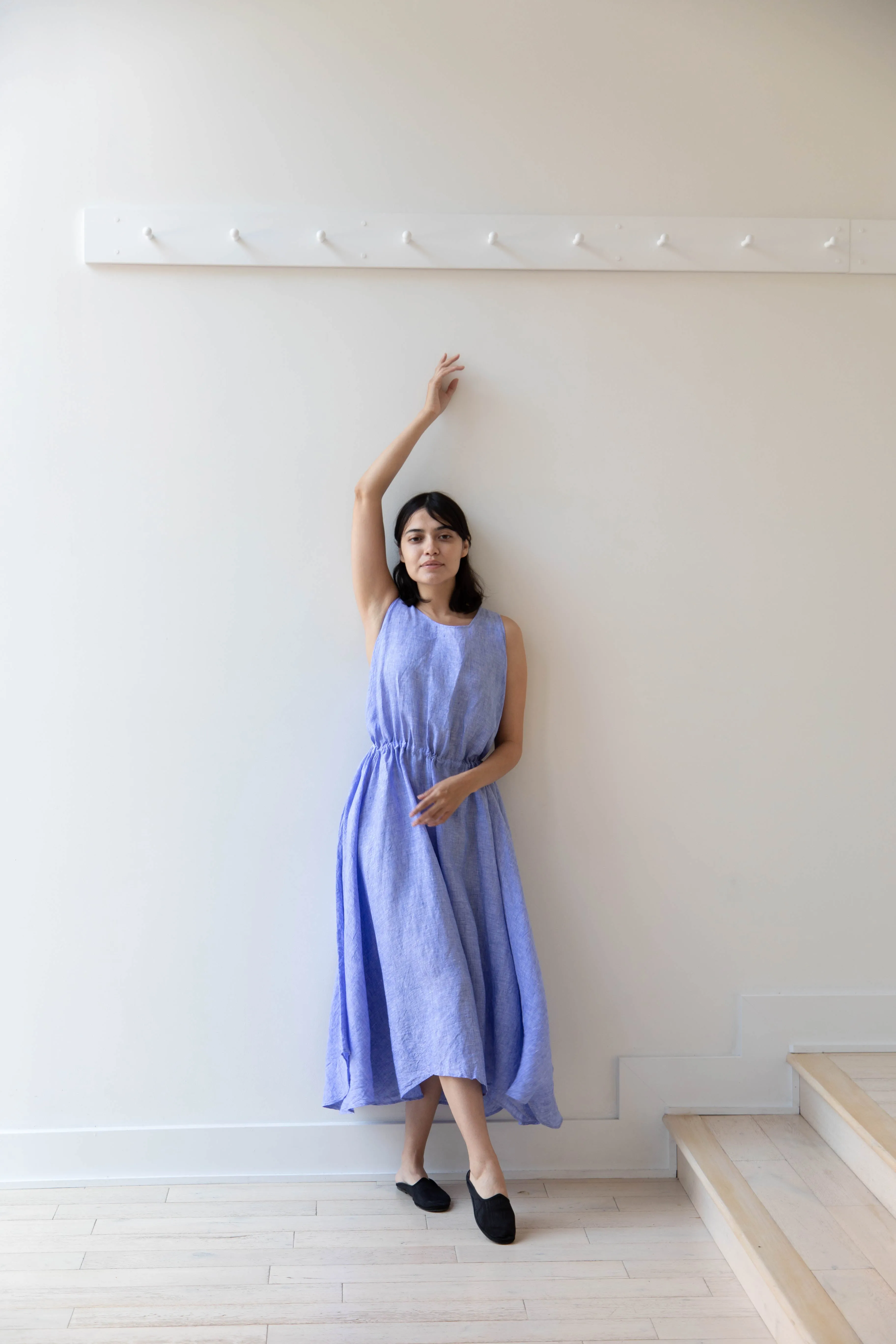 Risa Nakamura | Dress Y in Sky Blue Linen