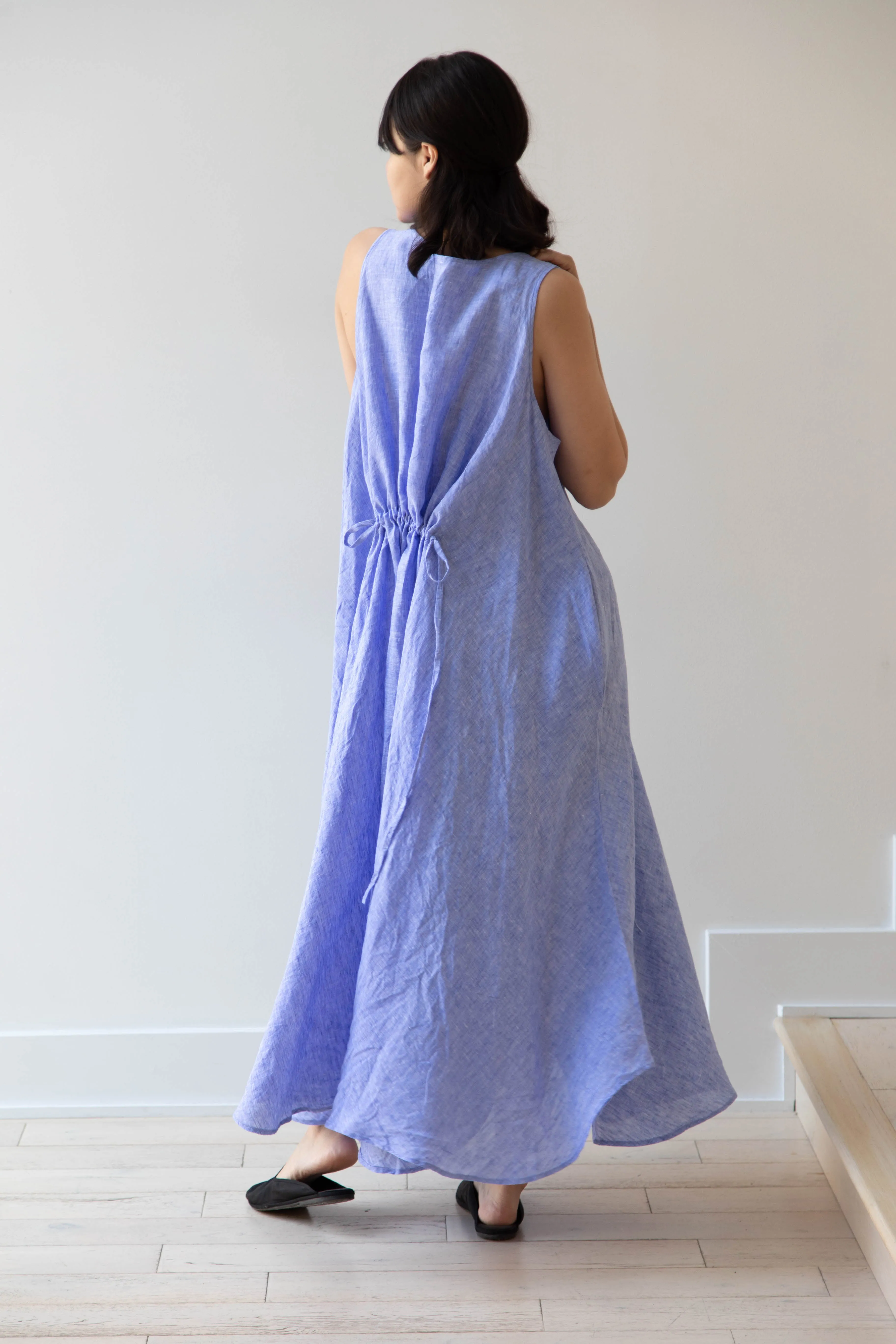 Risa Nakamura | Dress Y in Sky Blue Linen