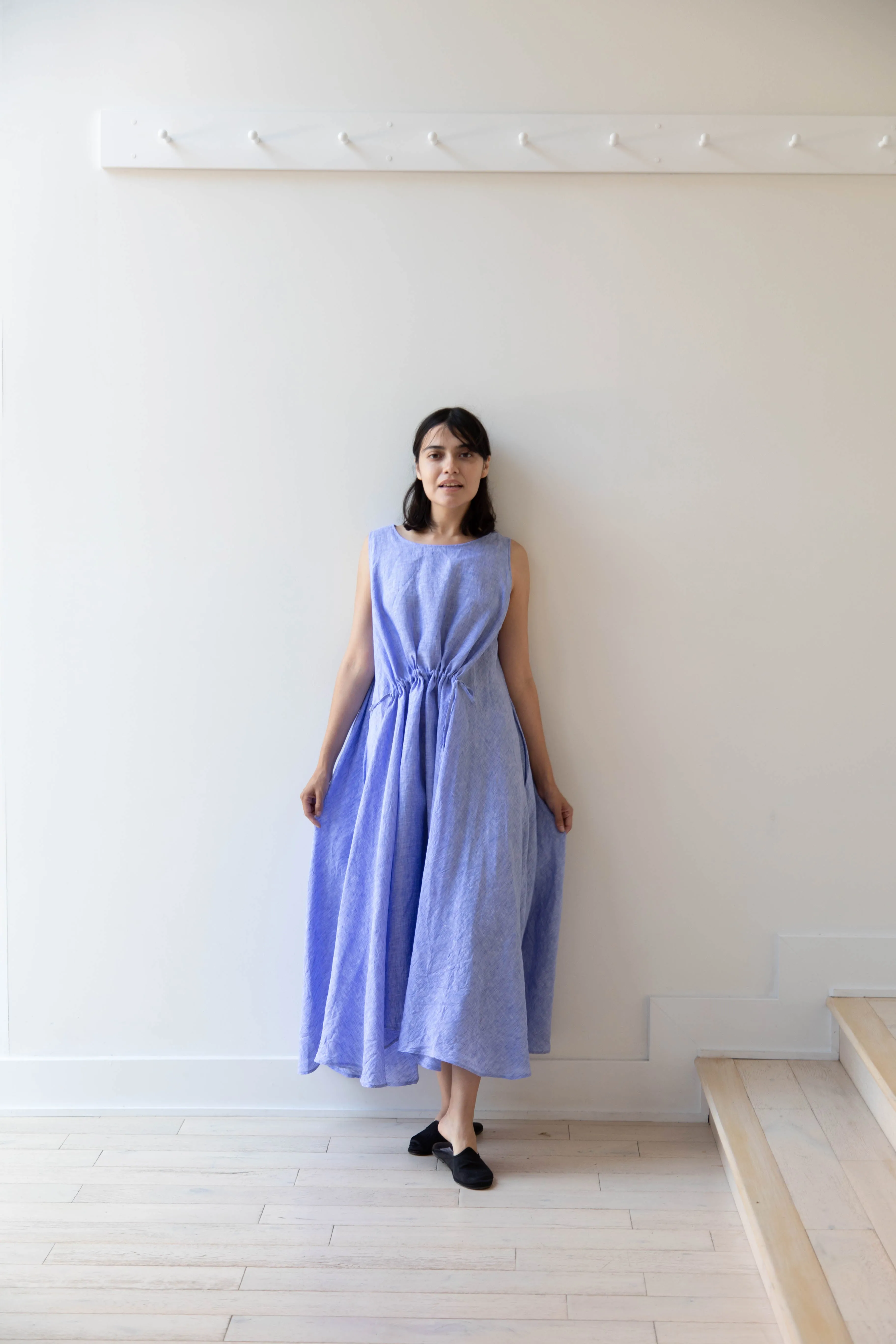 Risa Nakamura | Dress Y in Sky Blue Linen