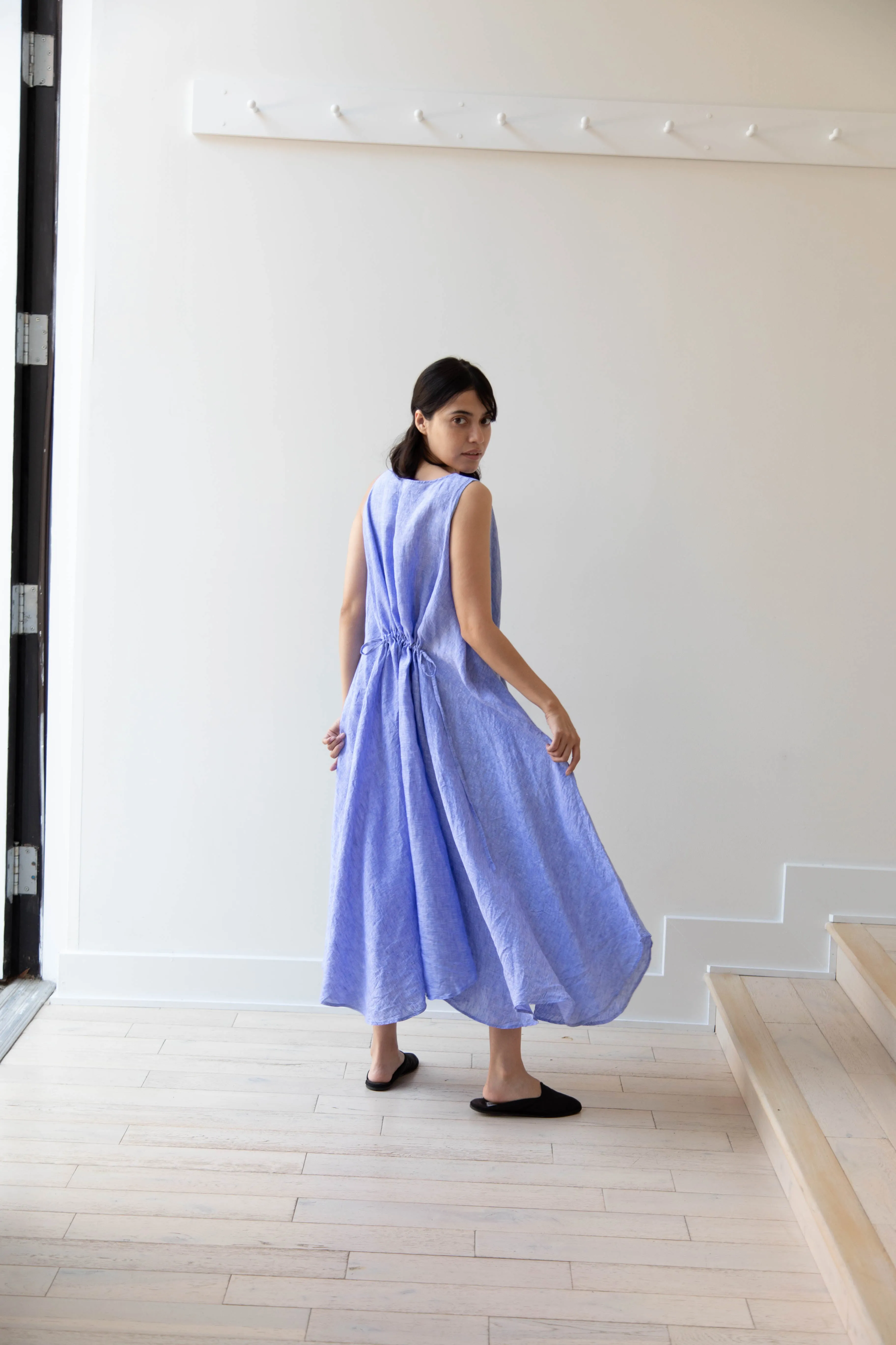 Risa Nakamura | Dress Y in Sky Blue Linen