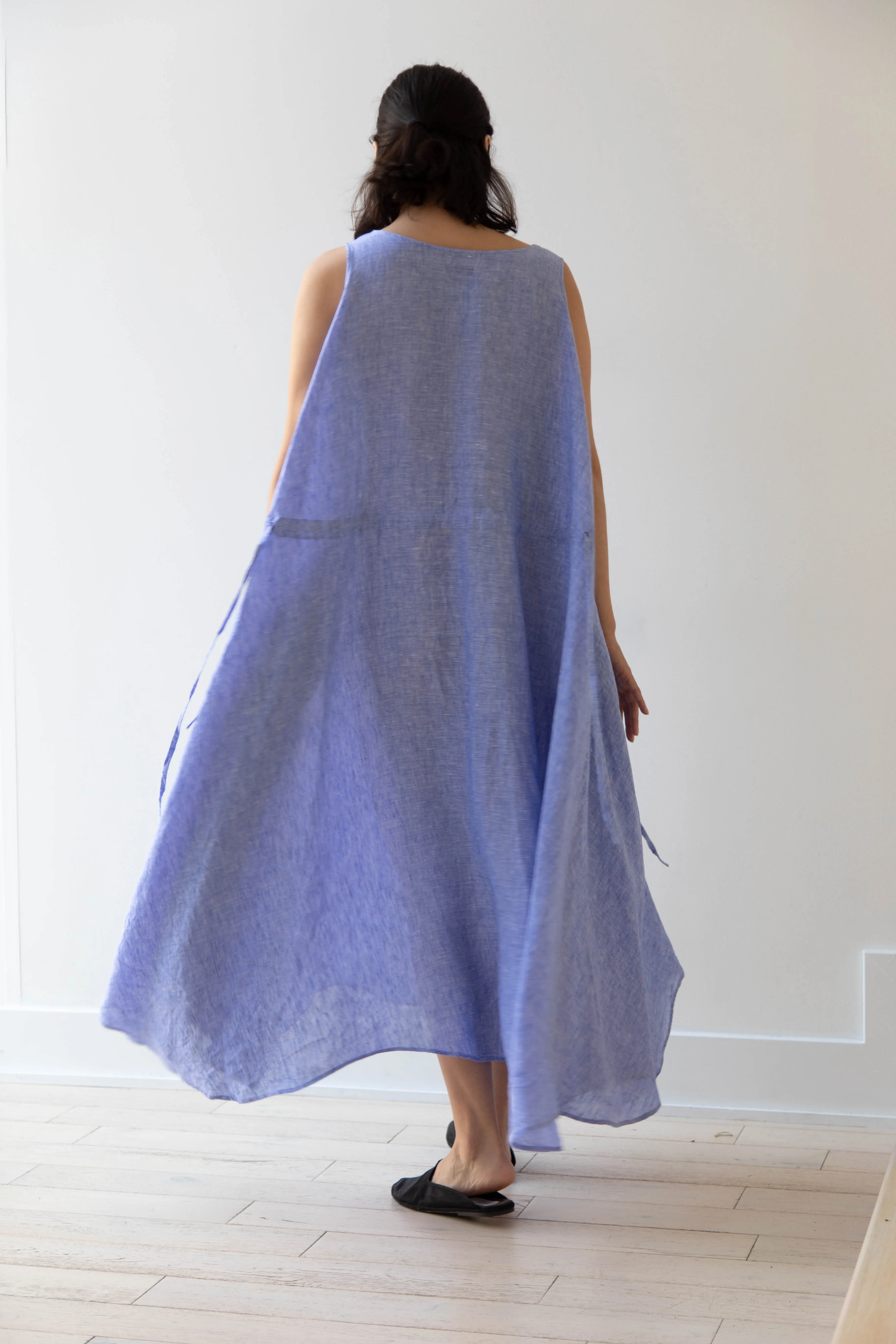 Risa Nakamura | Dress Y in Sky Blue Linen