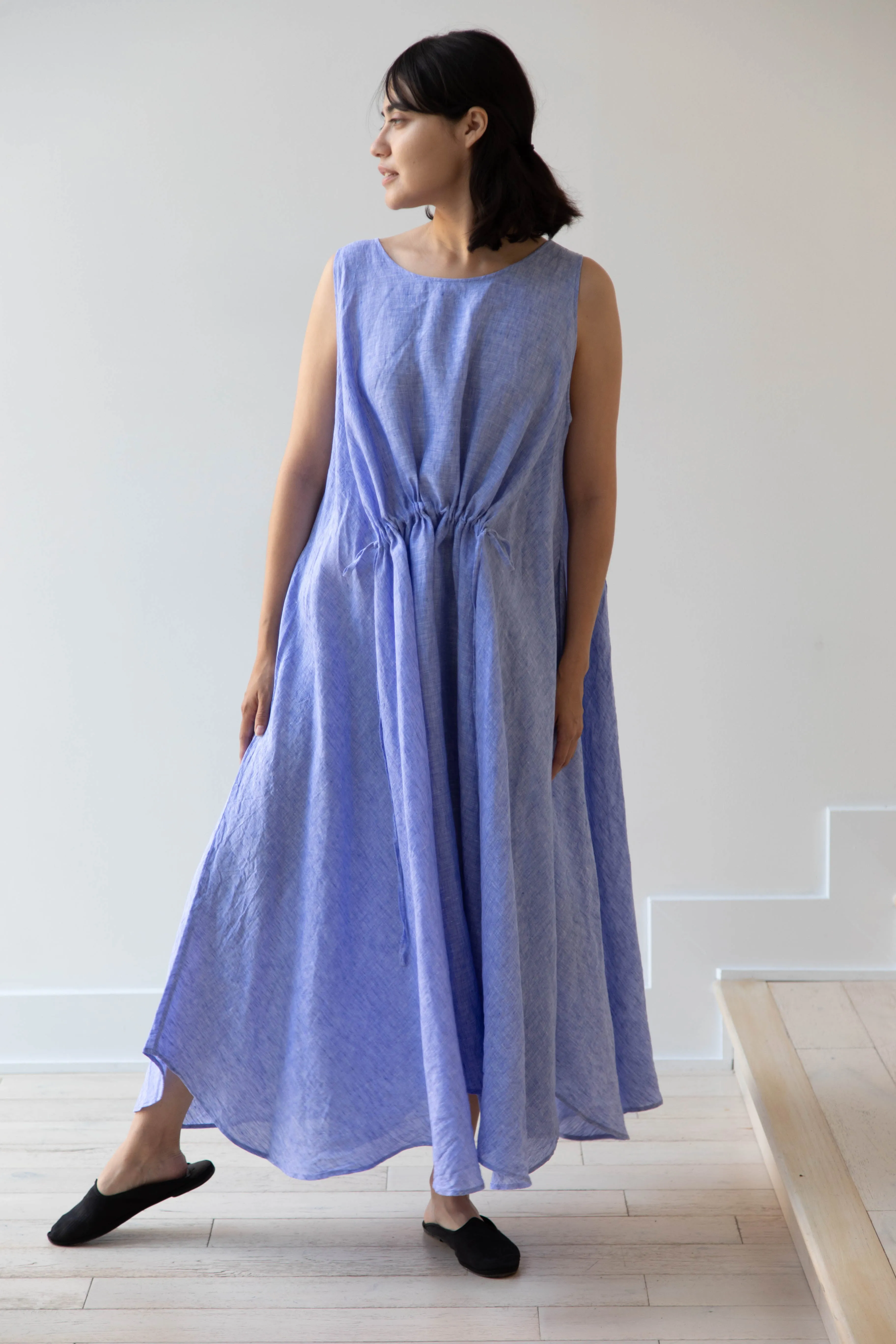 Risa Nakamura | Dress Y in Sky Blue Linen