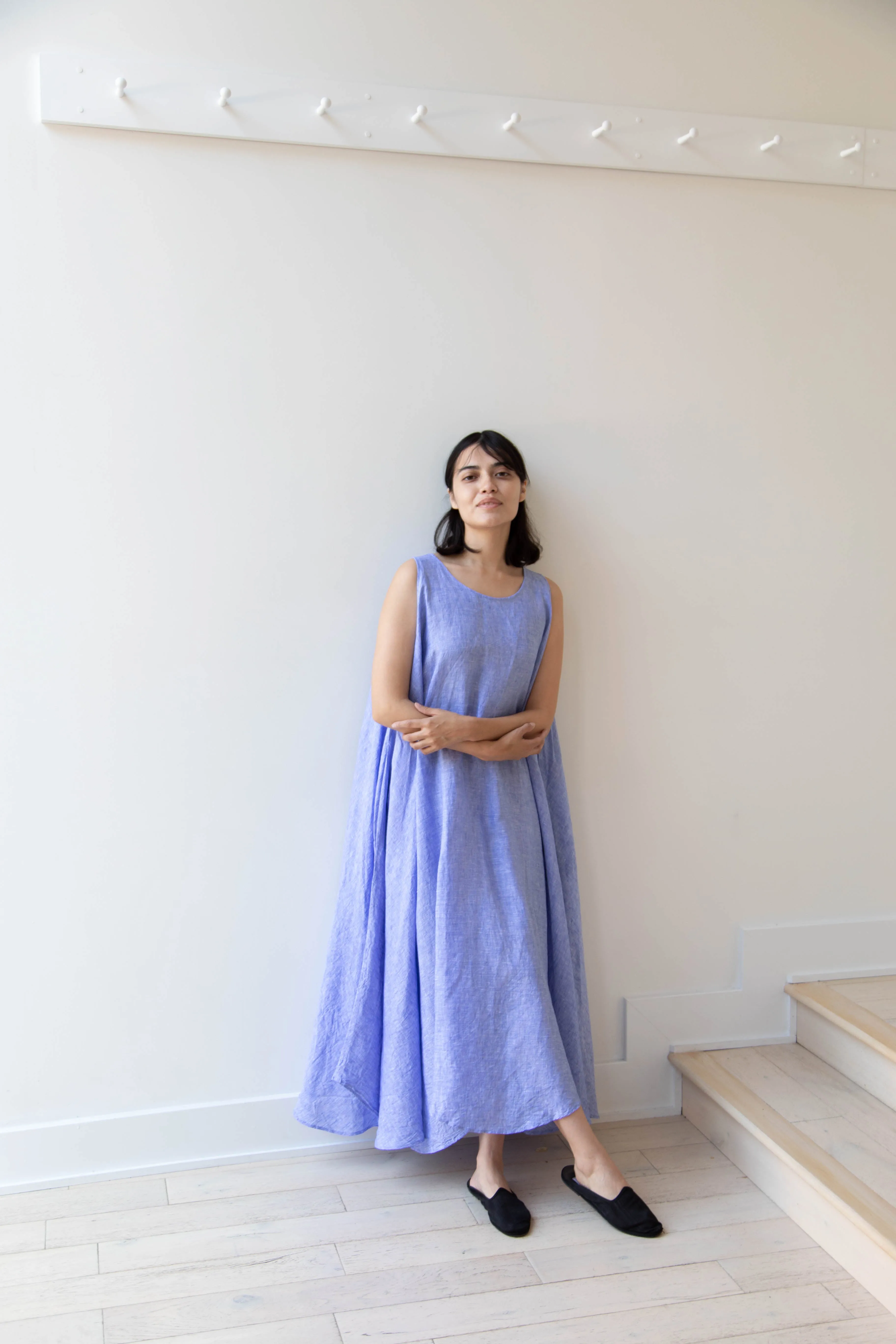 Risa Nakamura | Dress Y in Sky Blue Linen