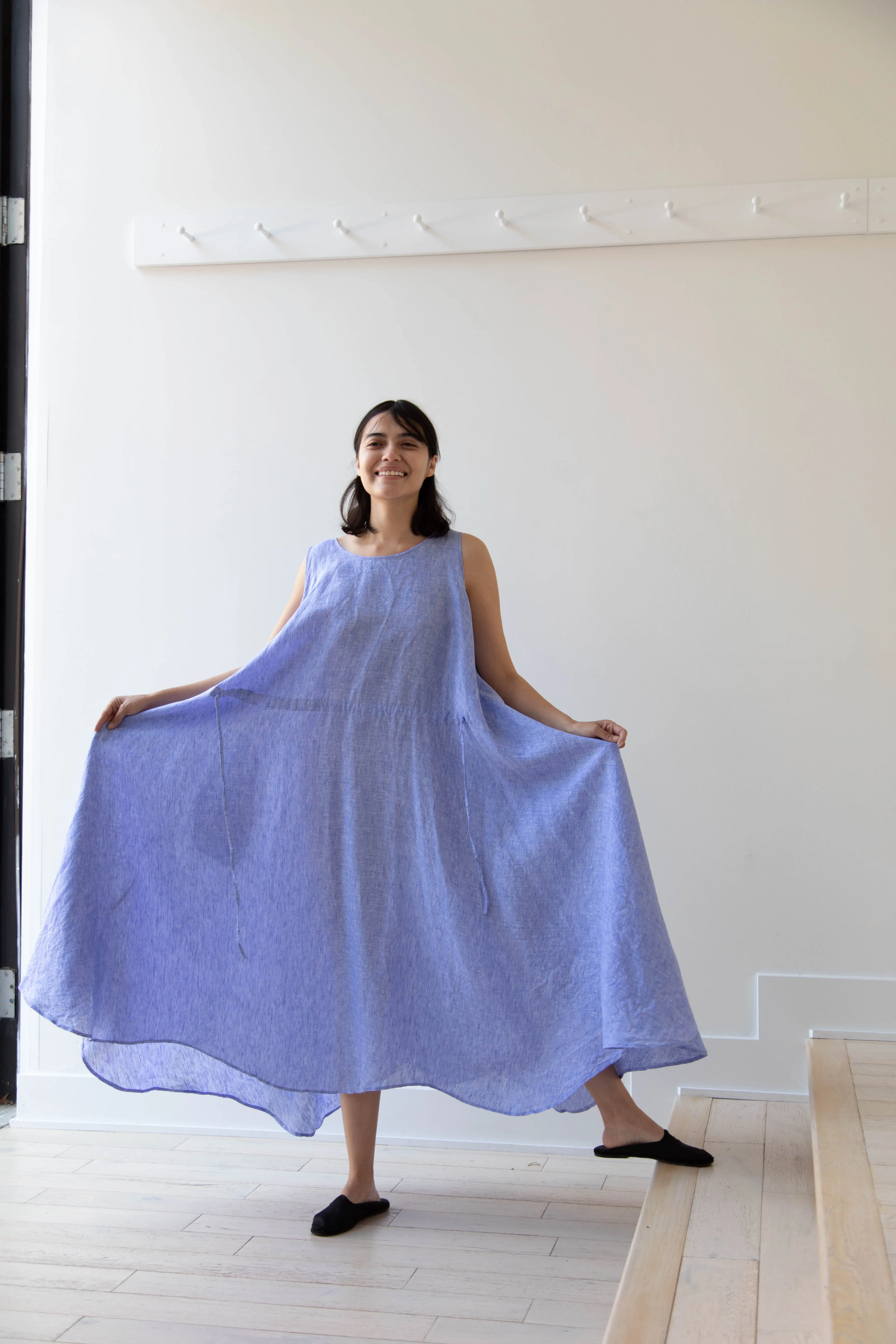 Risa Nakamura | Dress Y in Sky Blue Linen