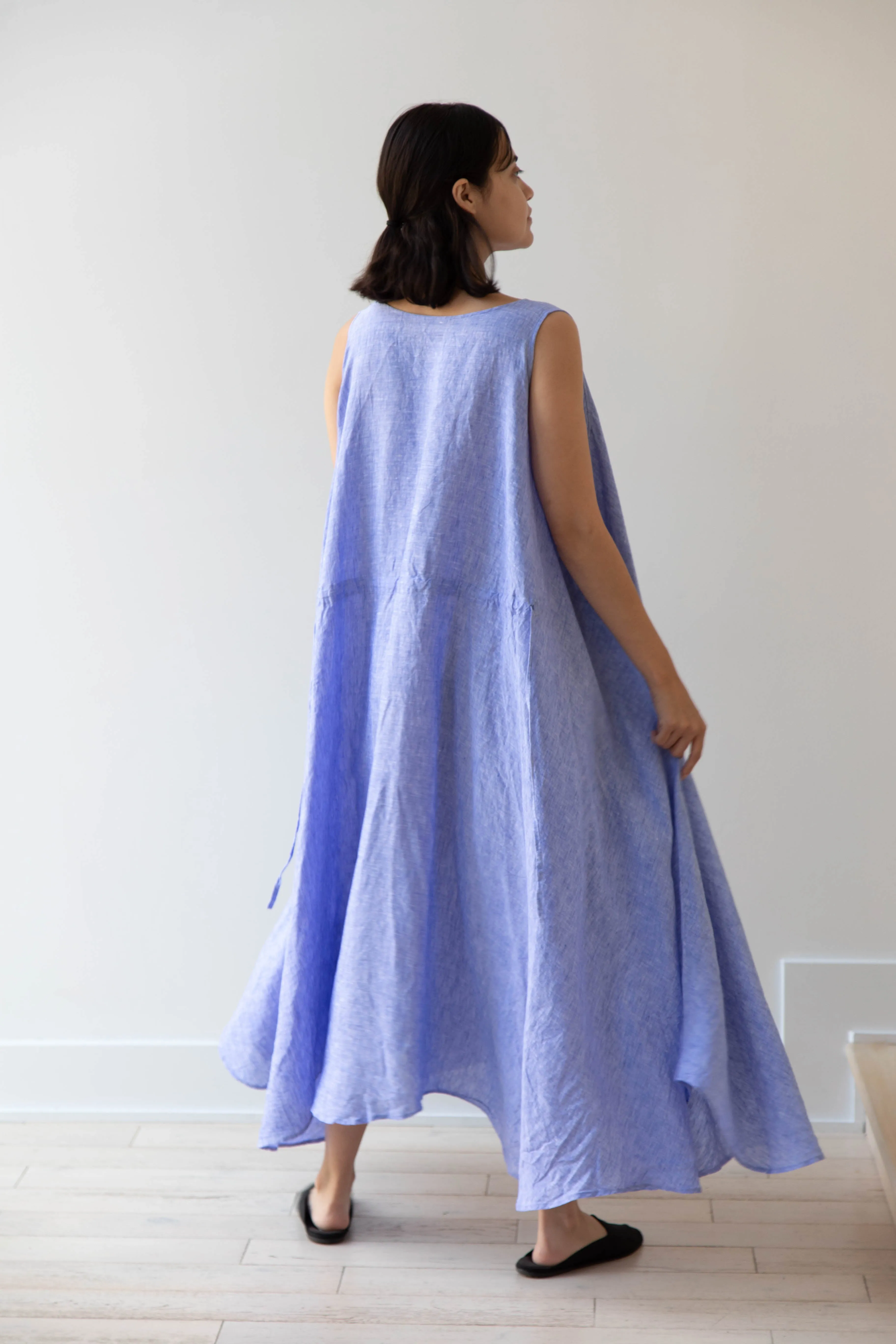 Risa Nakamura | Dress Y in Sky Blue Linen