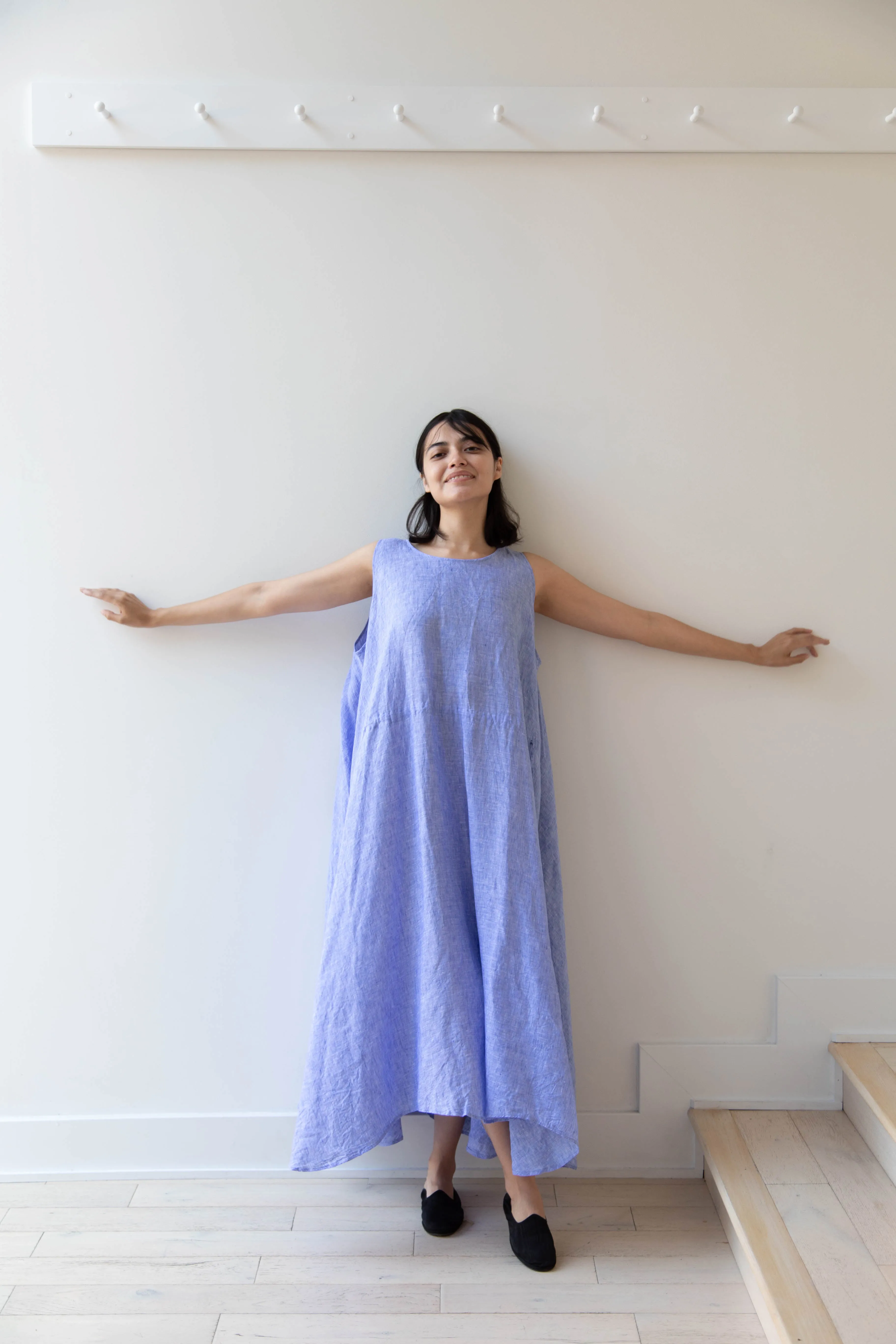 Risa Nakamura | Dress Y in Sky Blue Linen