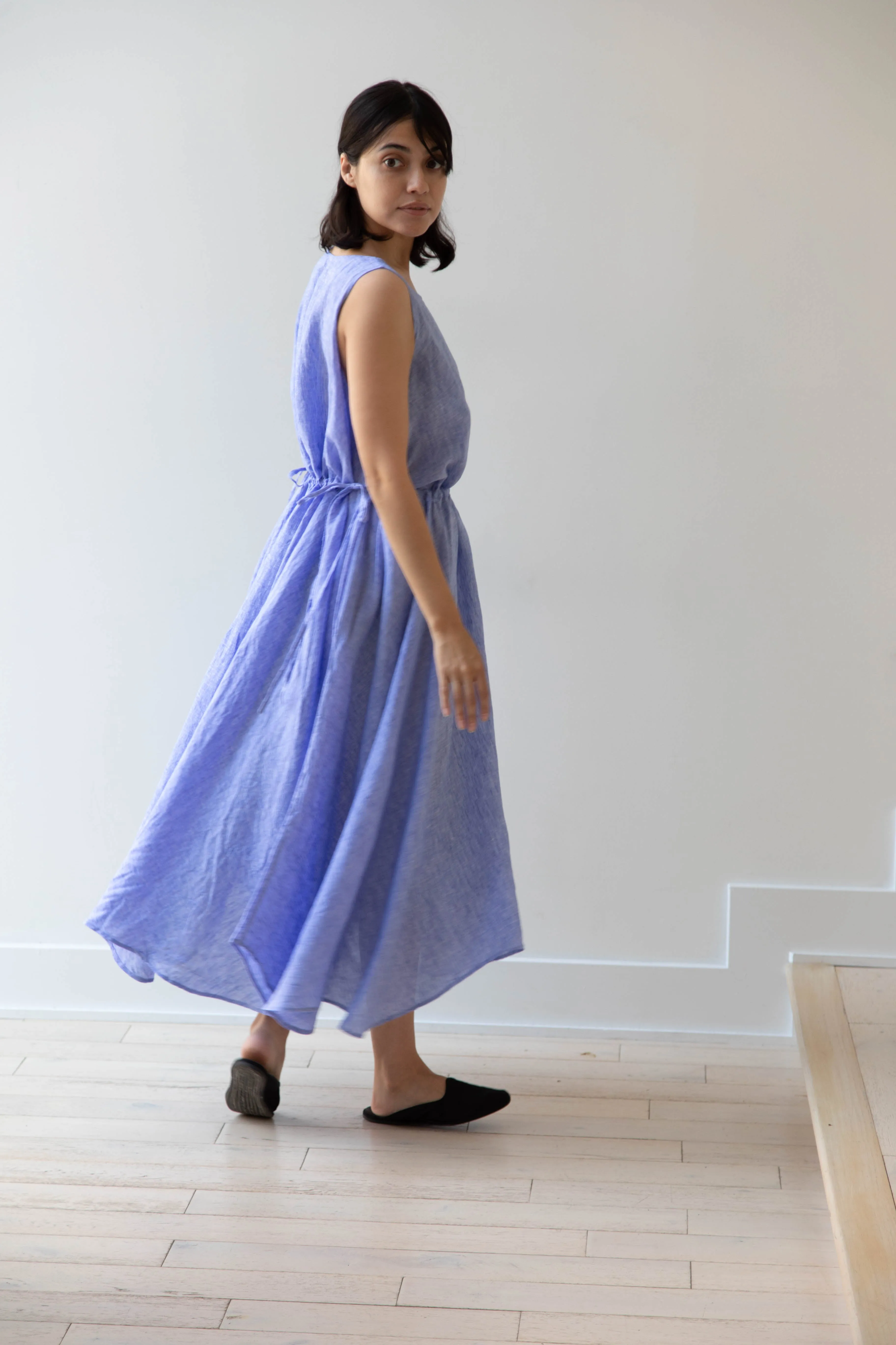 Risa Nakamura | Dress Y in Sky Blue Linen