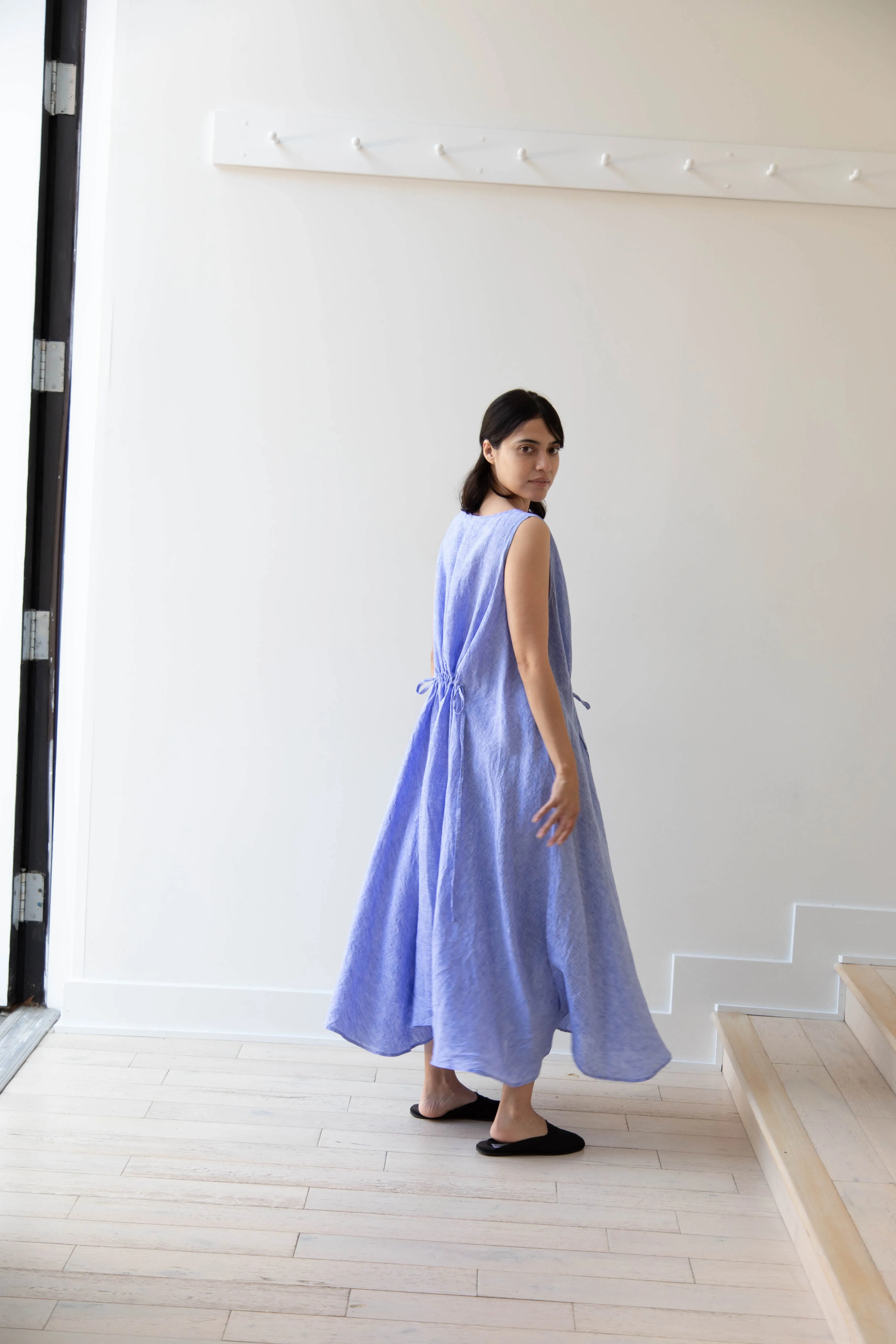 Risa Nakamura | Dress Y in Sky Blue Linen