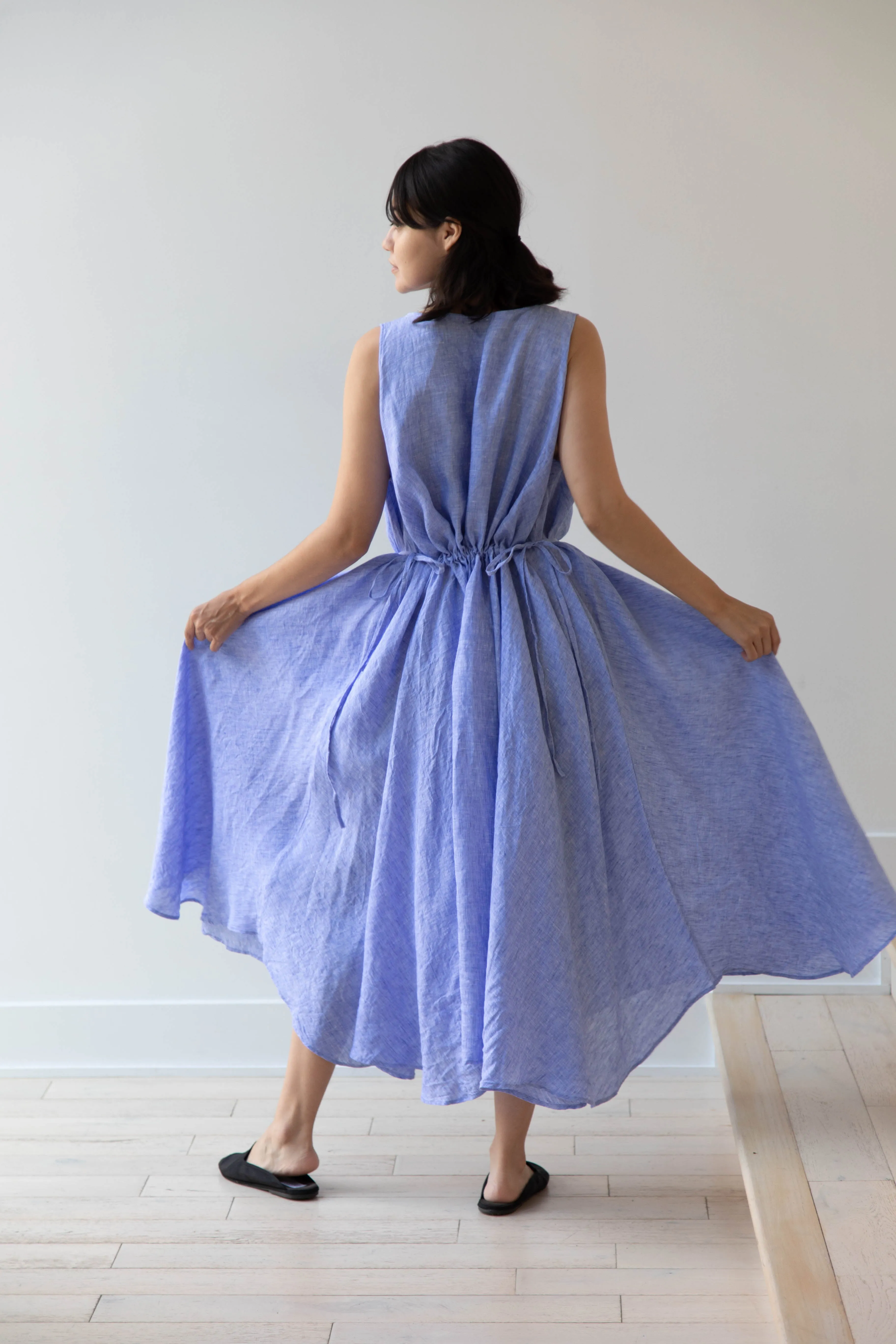 Risa Nakamura | Dress Y in Sky Blue Linen