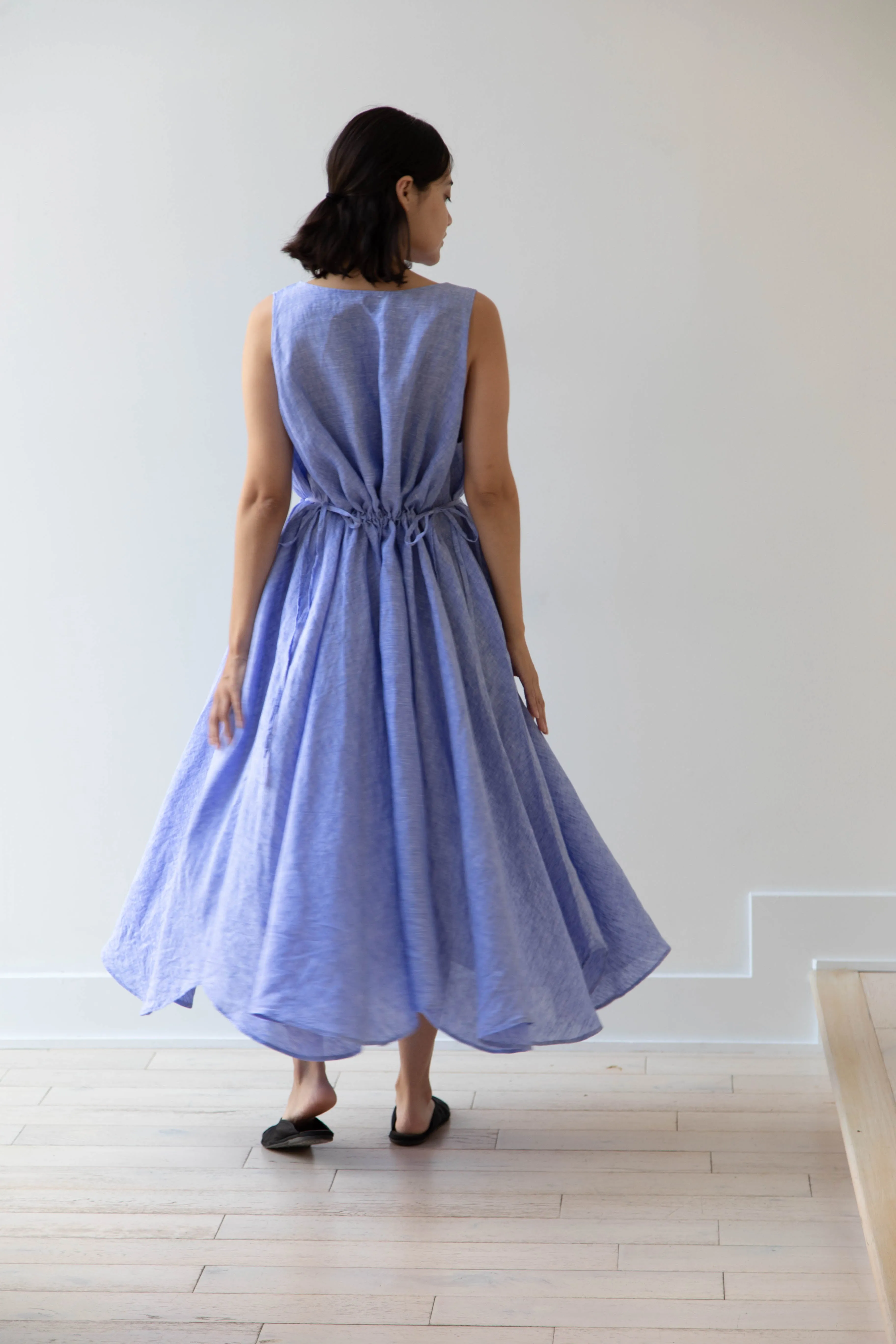 Risa Nakamura | Dress Y in Sky Blue Linen