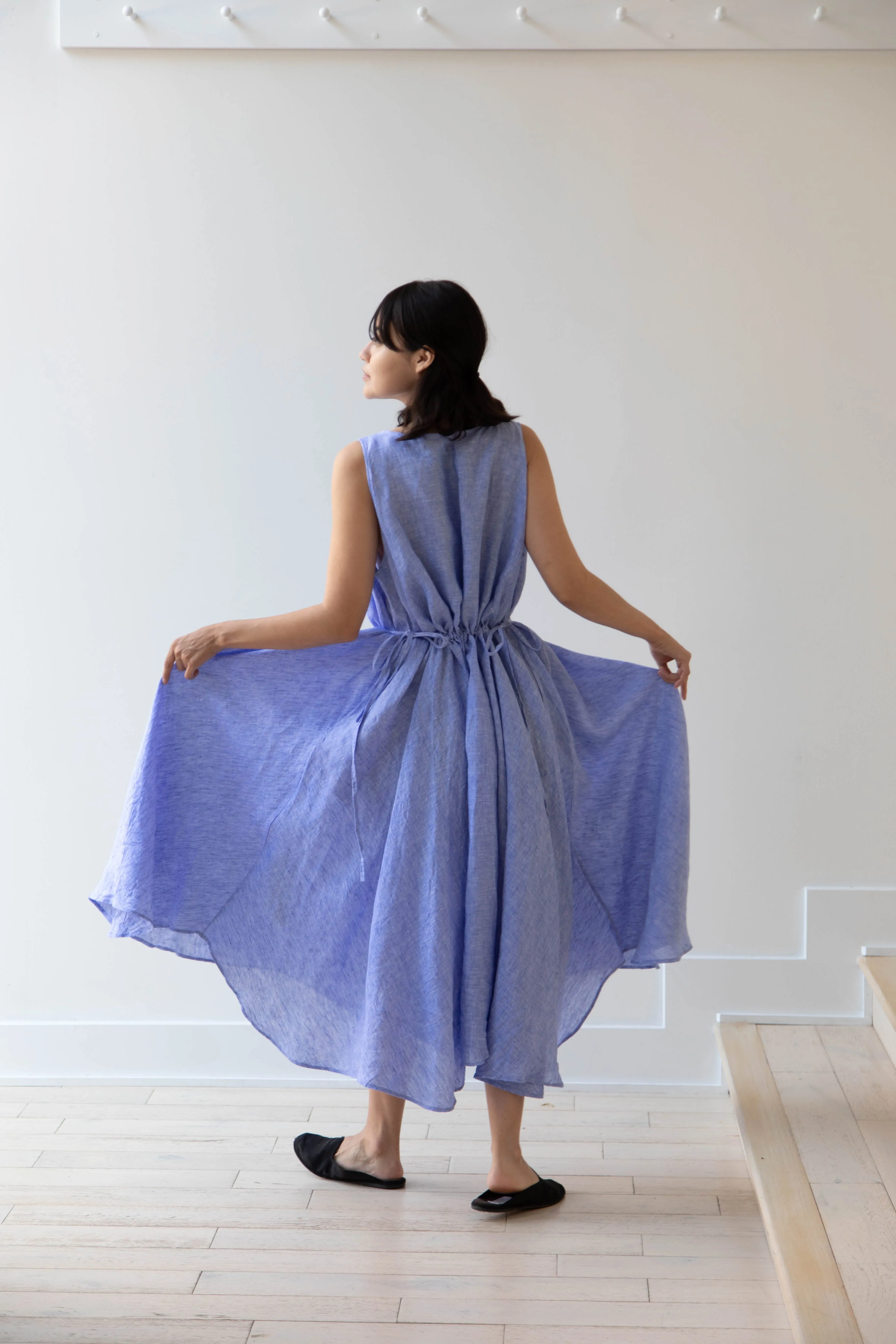 Risa Nakamura | Dress Y in Sky Blue Linen