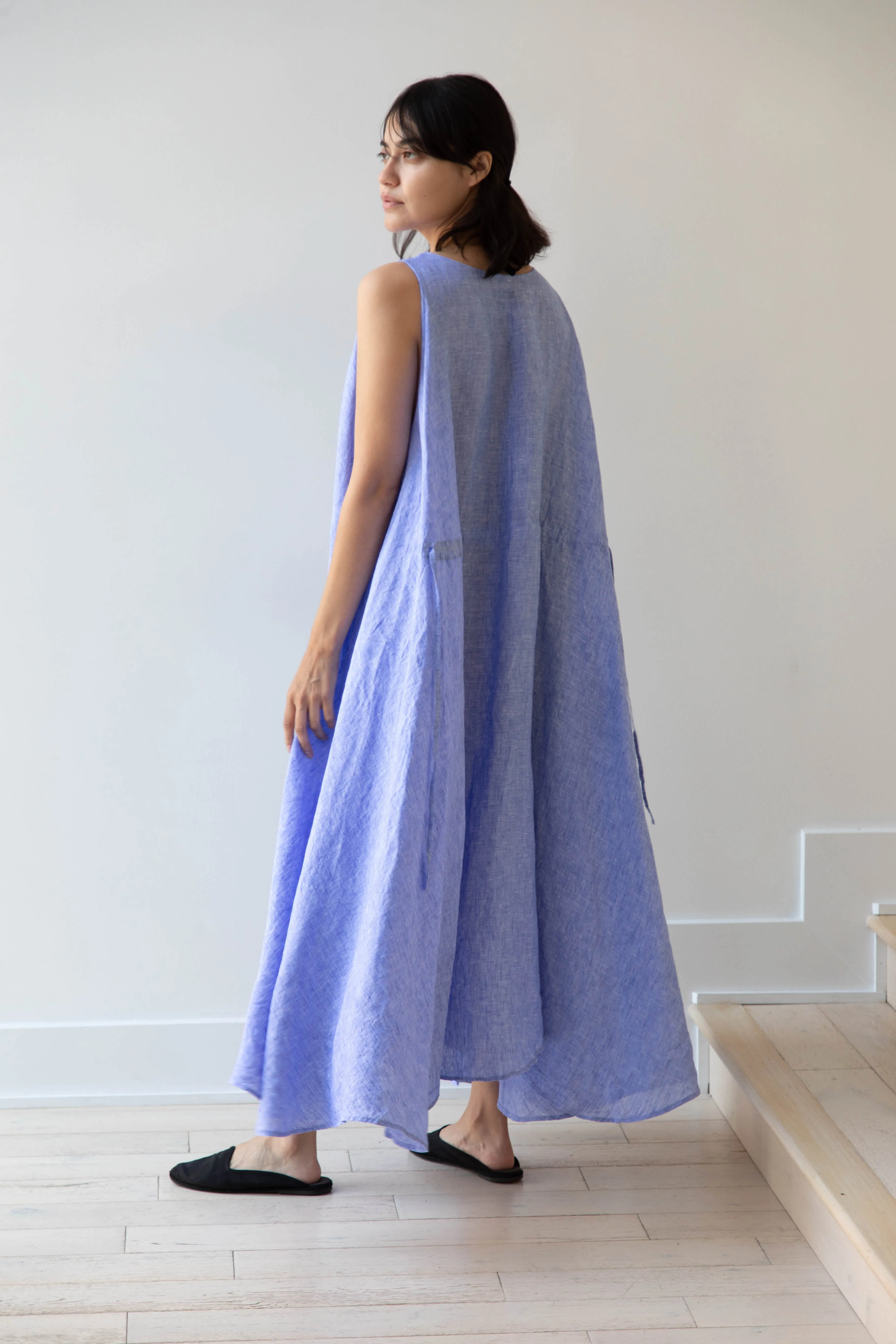 Risa Nakamura | Dress Y in Sky Blue Linen