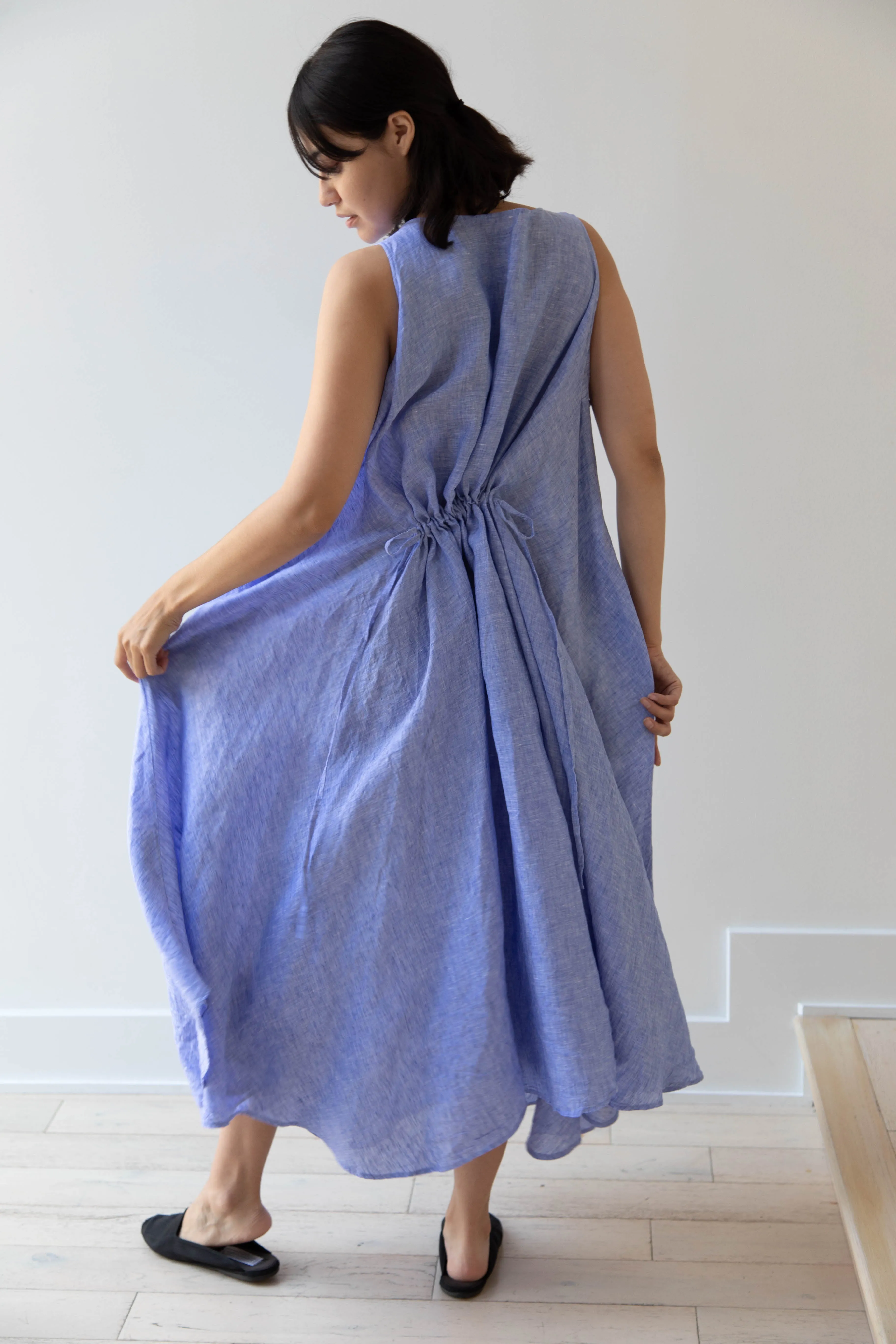 Risa Nakamura | Dress Y in Sky Blue Linen