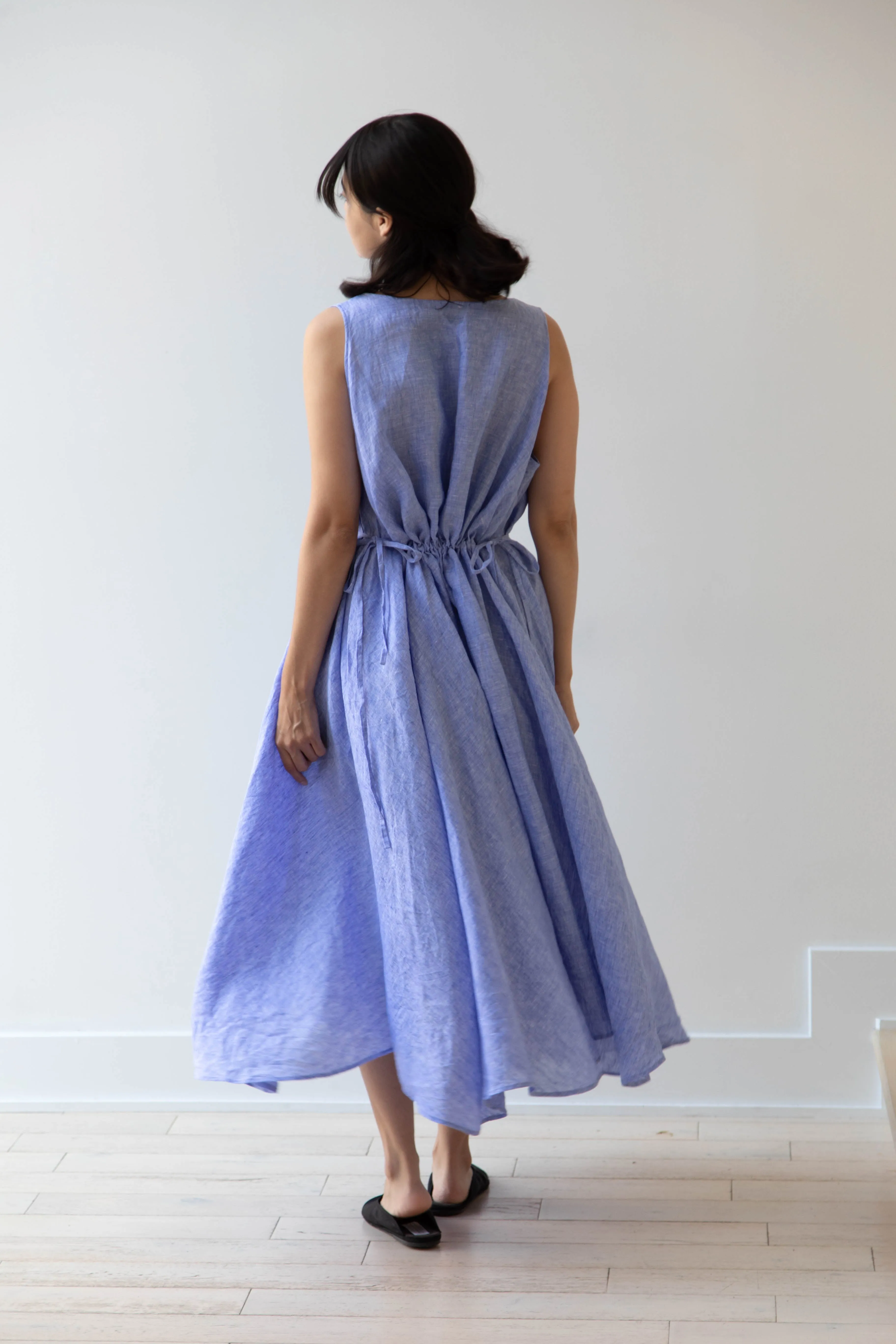 Risa Nakamura | Dress Y in Sky Blue Linen