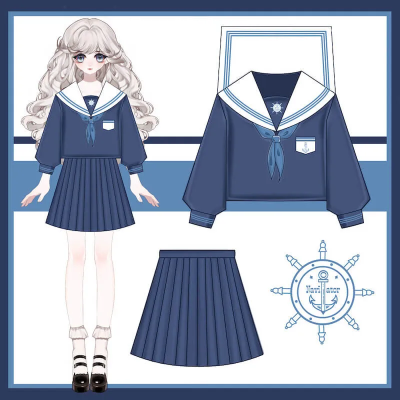 [Sailor Girl] Navy JK uniform set