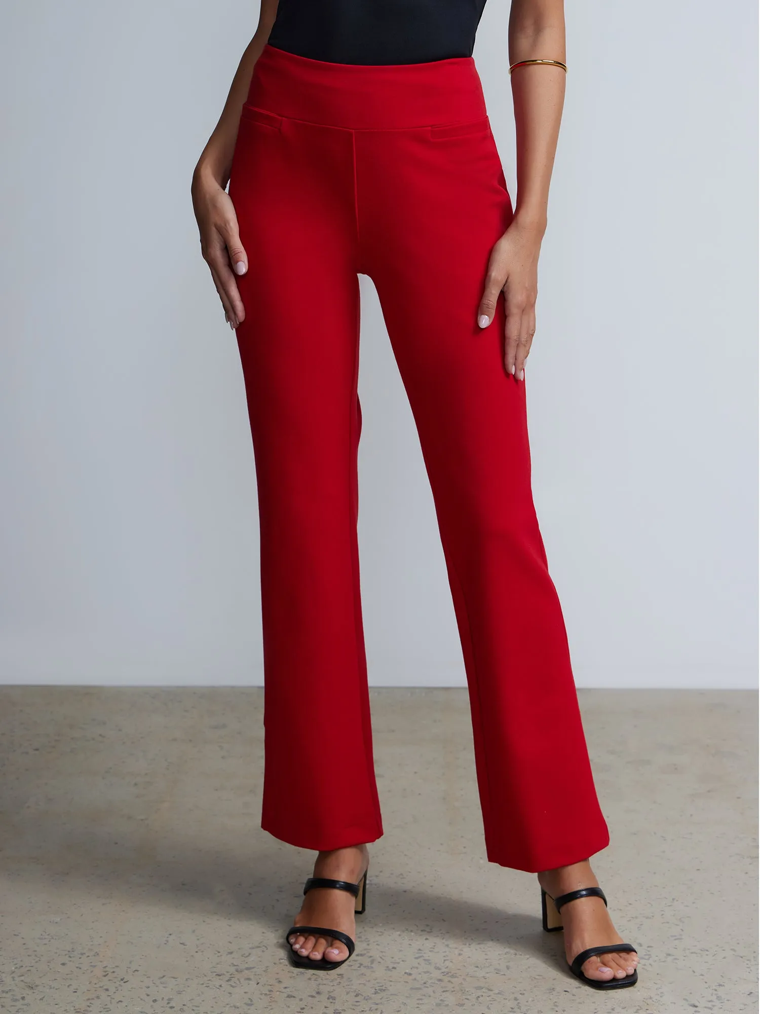 Tall Ponte Bootcut High Rise Pant