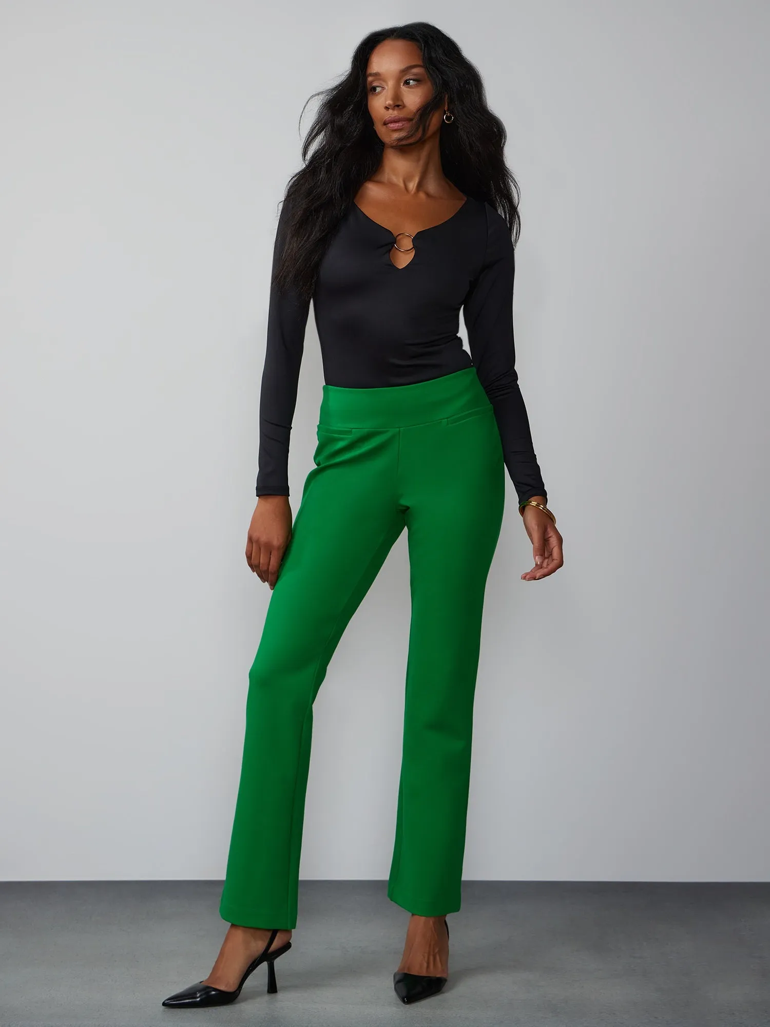 Tall Ponte Bootcut High Rise Pant