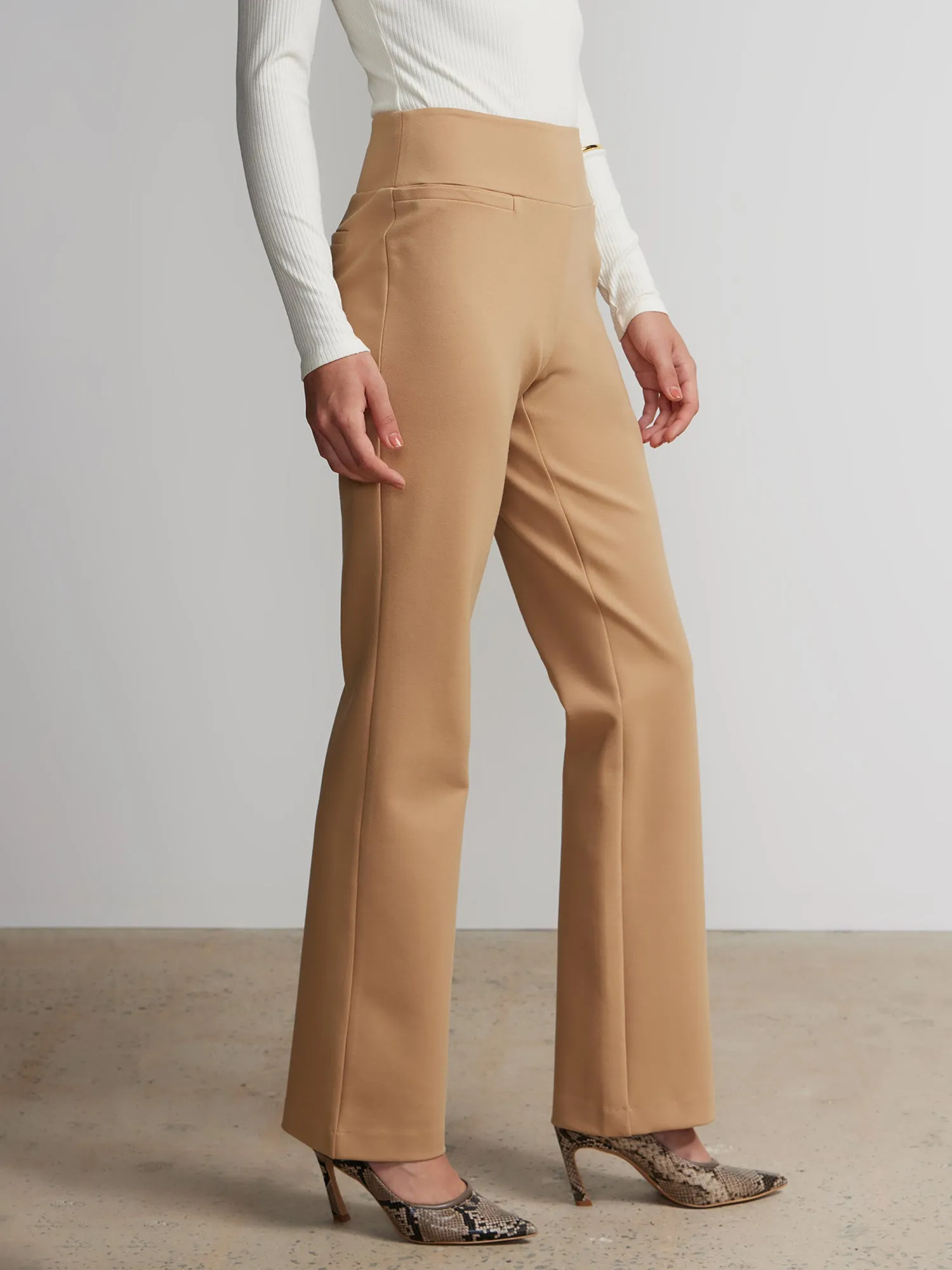 Tall Ponte Bootcut High Rise Pant