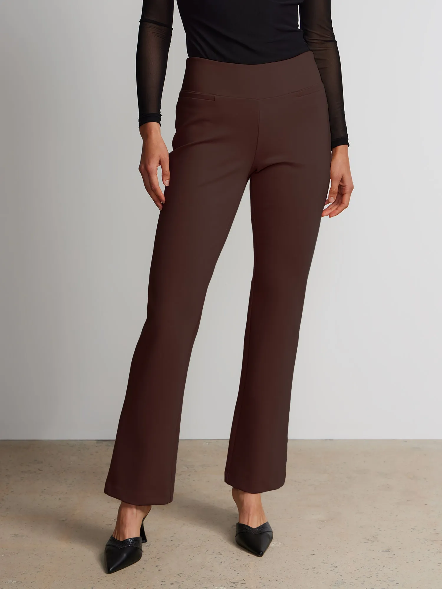 Tall Ponte Bootcut High Rise Pant