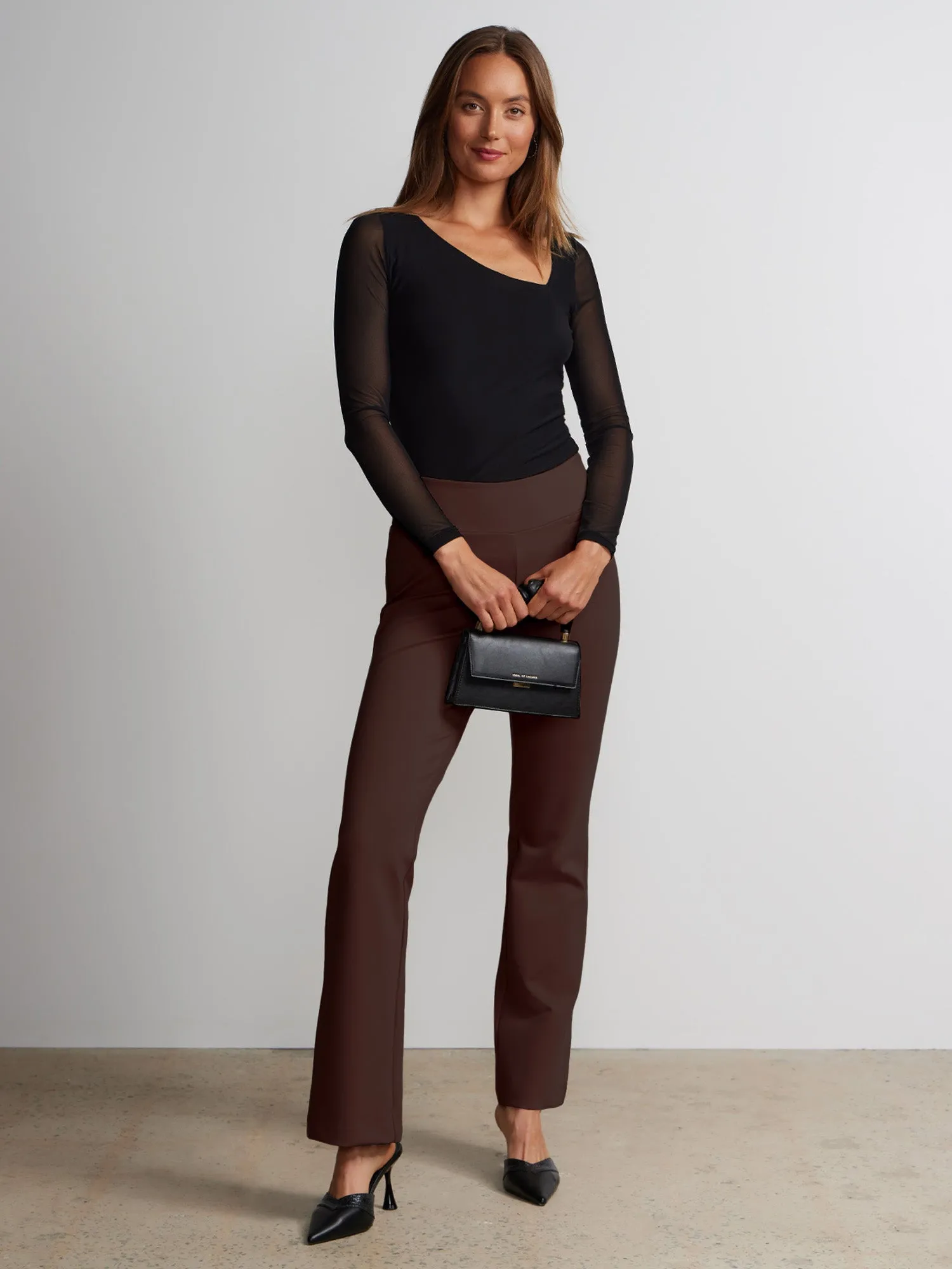 Tall Ponte Bootcut High Rise Pant