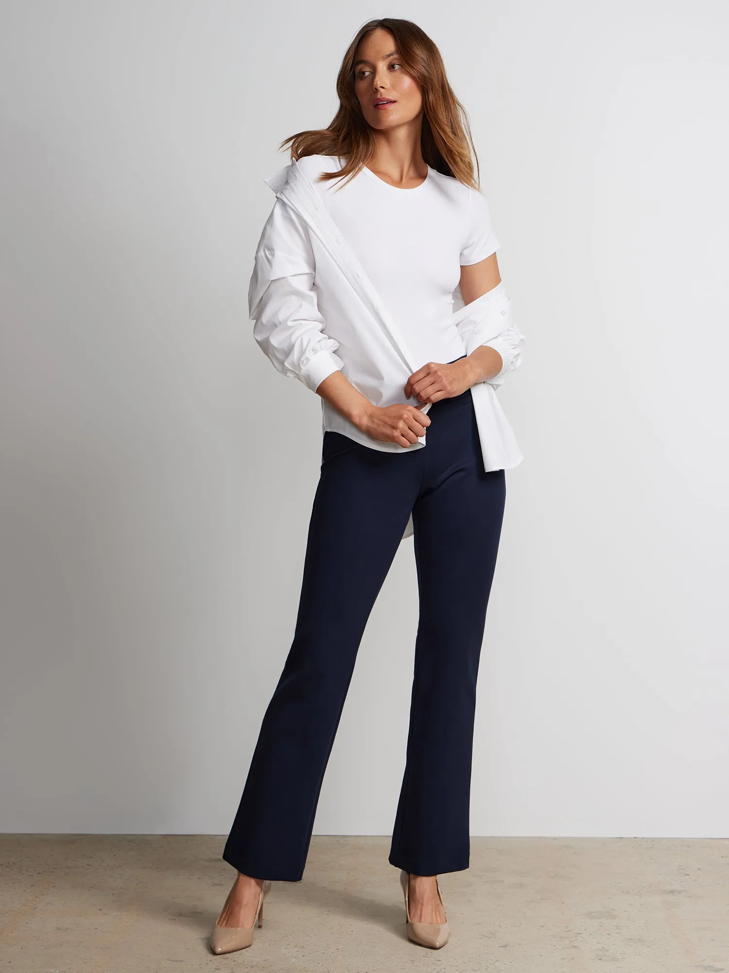 Tall Ponte Bootcut High Rise Pant