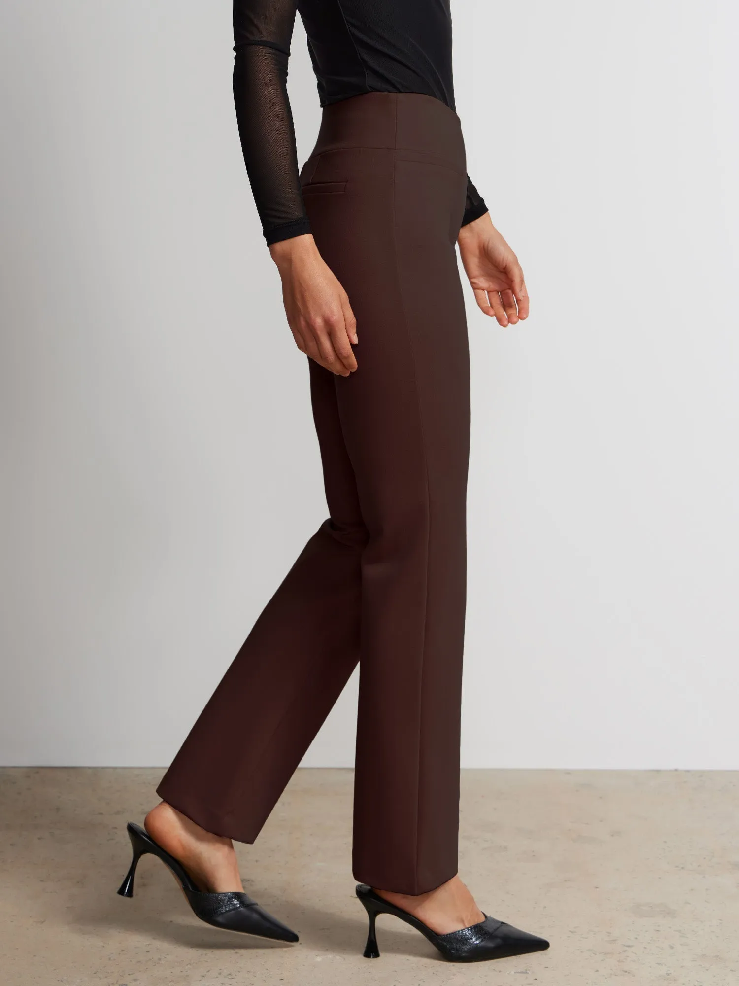 Tall Ponte Bootcut High Rise Pant