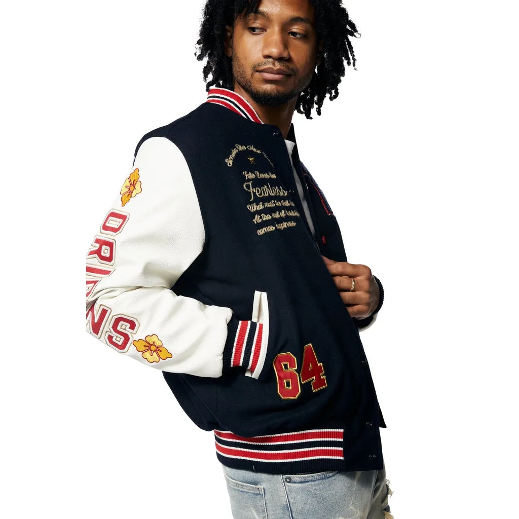 Tokyo Varsity Jacket - Navy